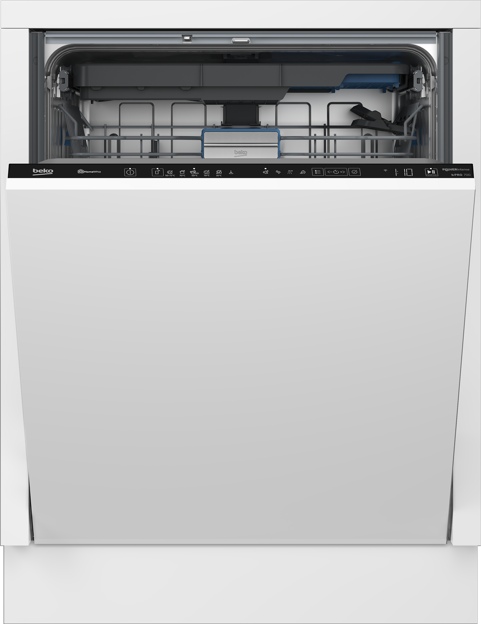 BEKO vollintegrierbarer Geschirrspüler »BDIN36561P« 8,9 l 15 tlg. Maßgedecke ProSmart Inverter Motor: Ja