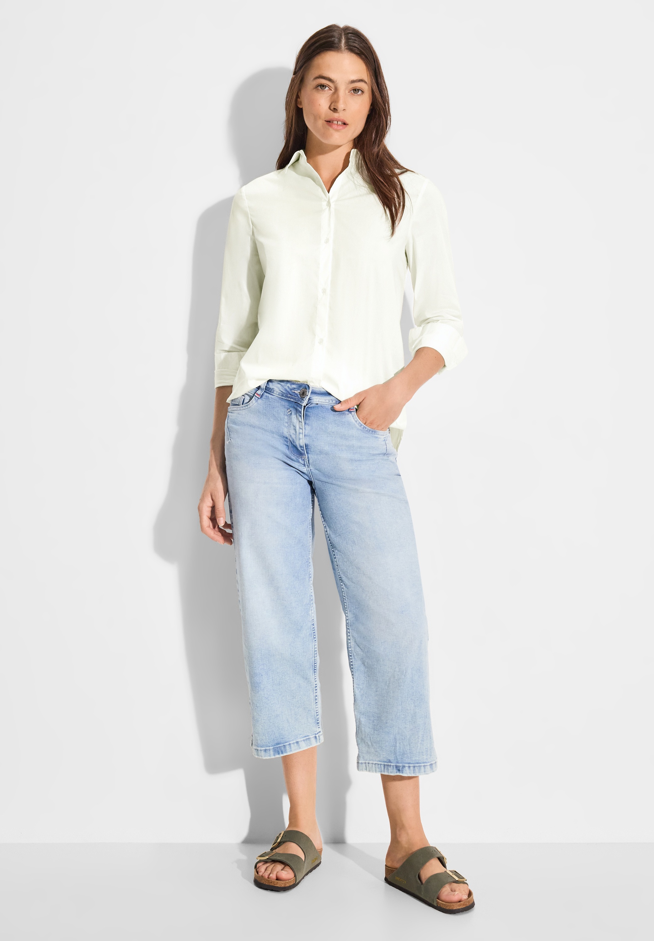 Cecil Hemdbluse, im soften Baumwoll-Mix