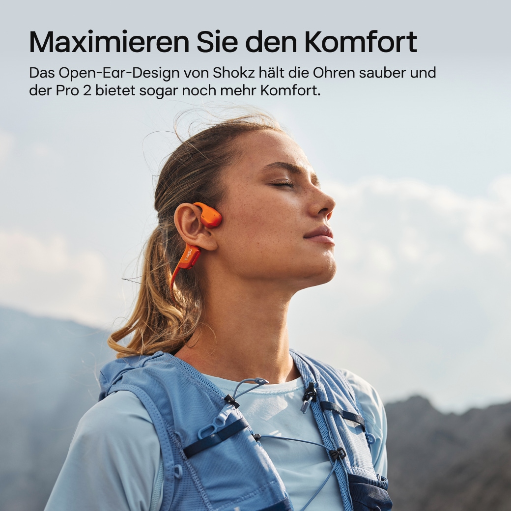 Shokz Open-Ear-Kopfhörer »OpenRun Pro 2 Mini + Cooling Towel«