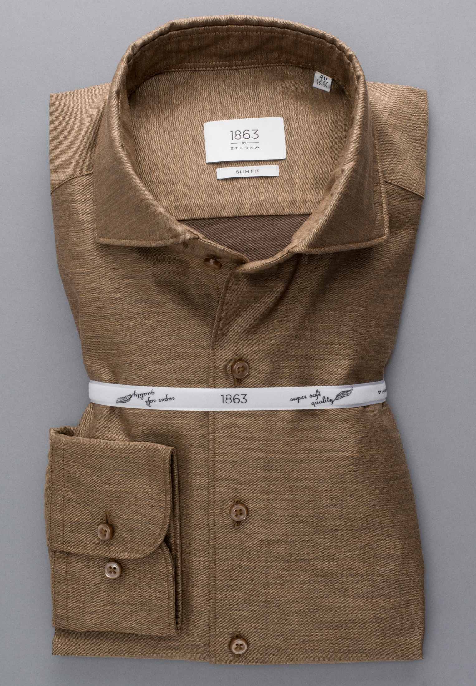 Eterna Langarmhemd »SLIM FIT«, EASY IRON (bügelleicht)
