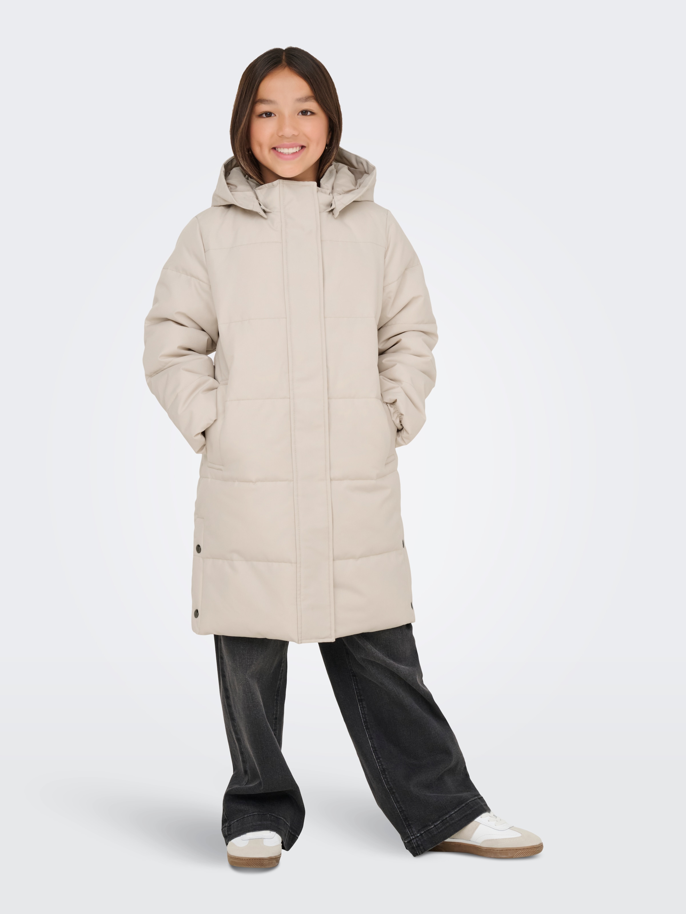 Kids Only Steppmantel "Kogirene Puffer Coat Otw Noos" Mit Seitlichen Druckknöpfen