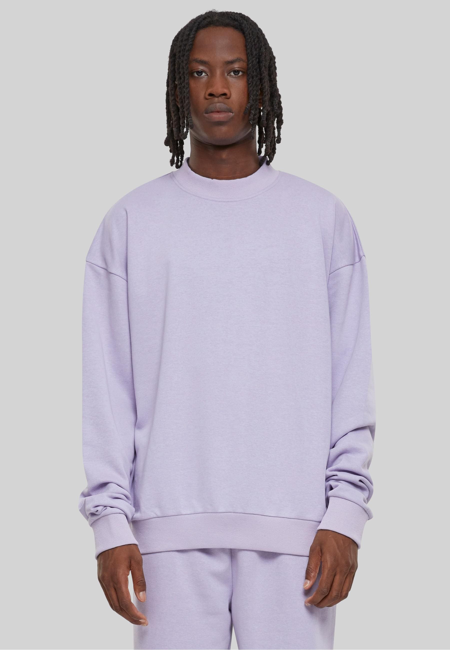 URBAN CLASSICS Rundhalspullover »Urban Classics Light Terry Crew«, (1 tlg.)