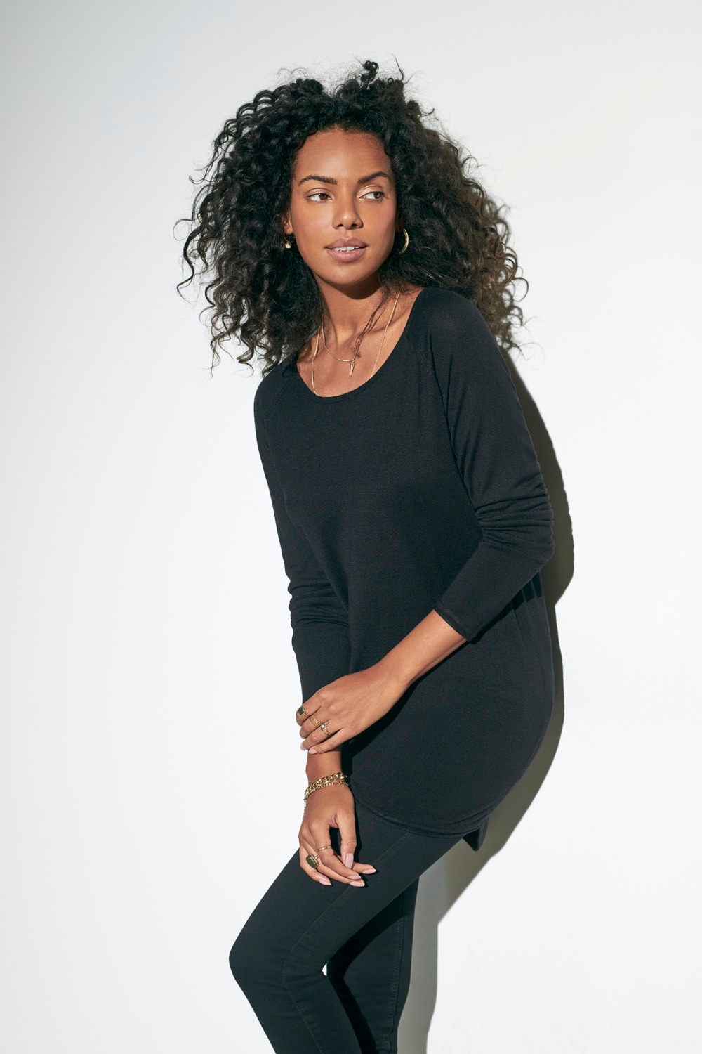 ONLY Longpullover "ONLMILA LACY L/S LONG PULLOVER KNT NOOS" mit weitem Rund günstig online kaufen