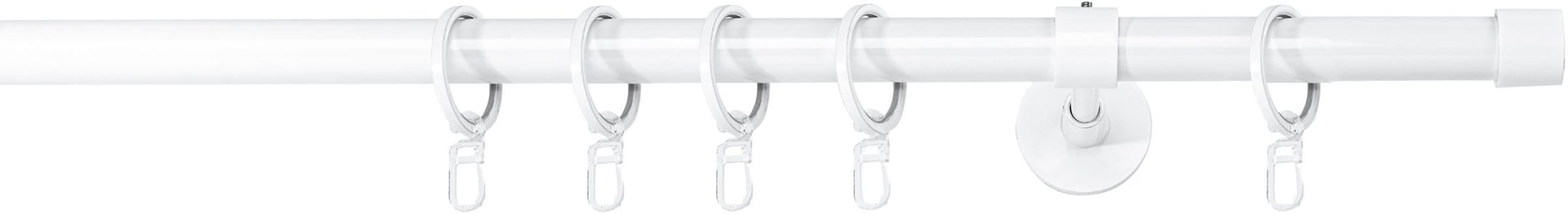 mydeco Gardinenstange »20mm Cap Wandträger 14 cm«, 1 läufig-läufig, Fixmaß