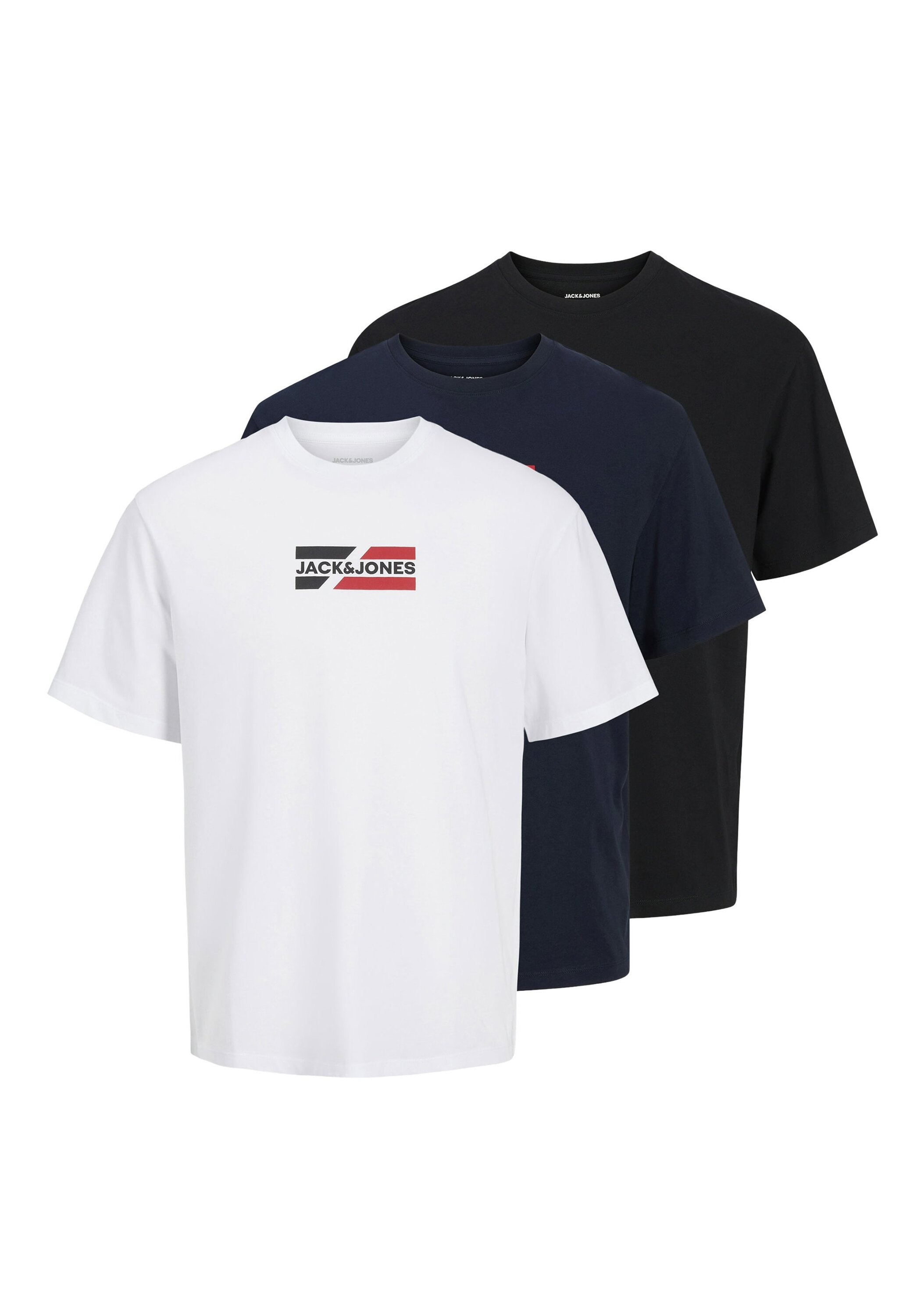Jack & Jones T-Shirt "T-Shirt JJECORP GRAPHIC TEE SS 3PK 3er Pack" 3 tlg.