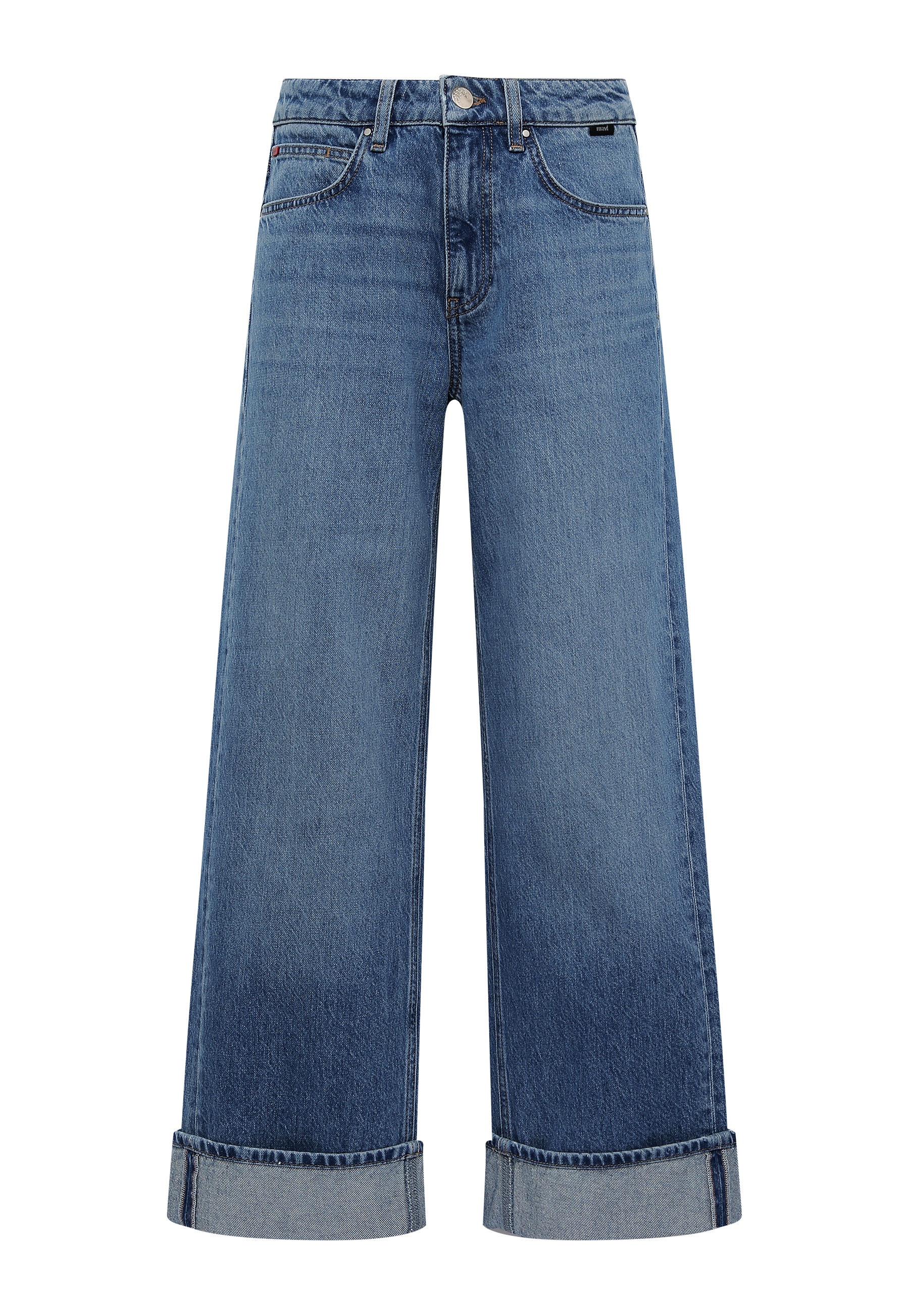 Mavi Weite Jeans »KYOTO«, Cuffed Wide Leg Jeans