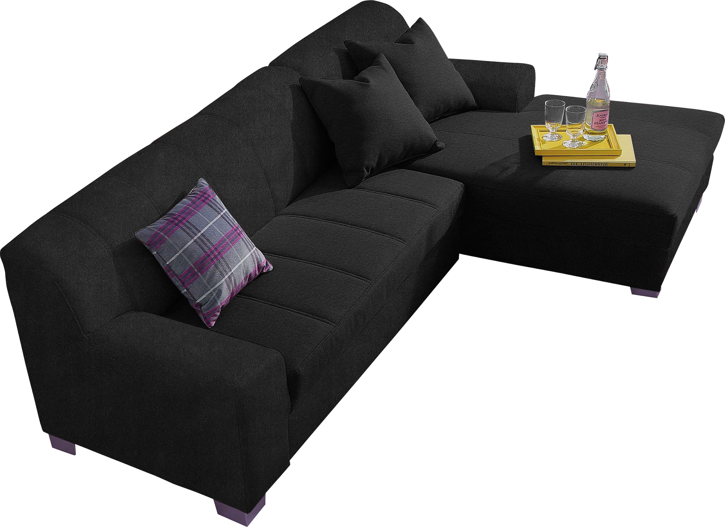 Home affaire Ecksofa "Anzio, elegant und gemütlich, Breite 239cm, L-Form" w günstig online kaufen