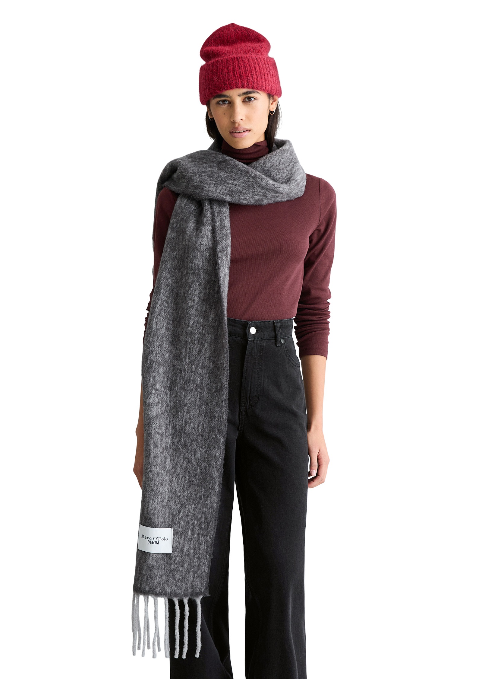 Marc O'Polo DENIM Schal »aus Schurwolle-Alpakawolle-Mix«