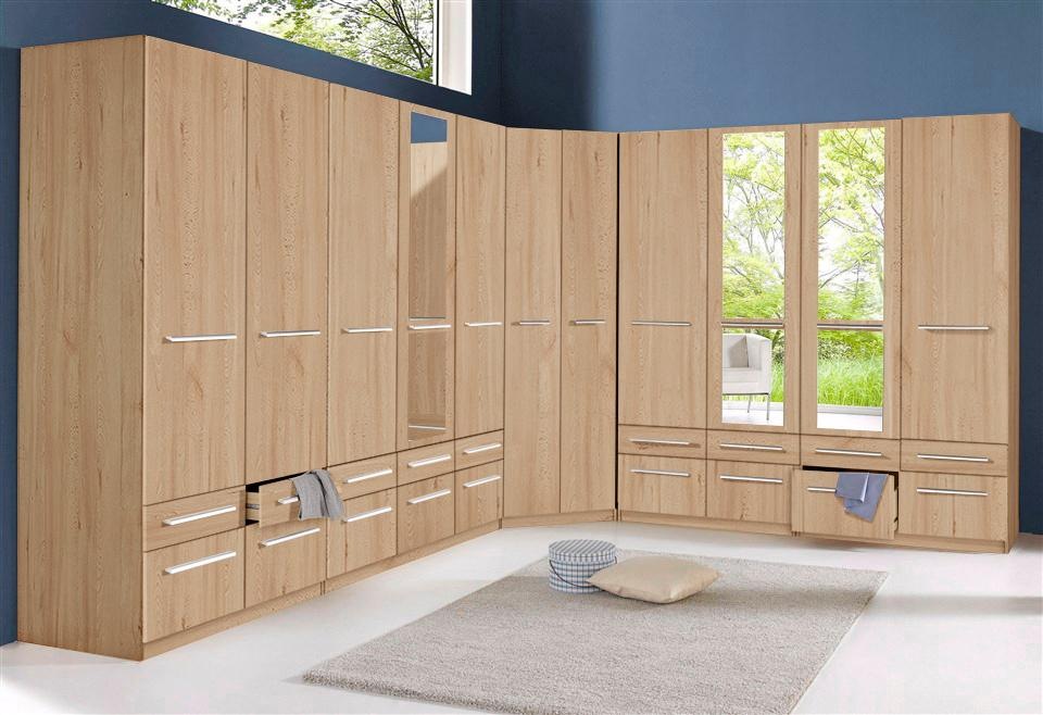 Thumbnail - priess Eckkleiderschrank "Barcelona Kleiderschrank Ecklösung Raumwunder" in 2 Tiefen Schrank Eckschrank Garderobe