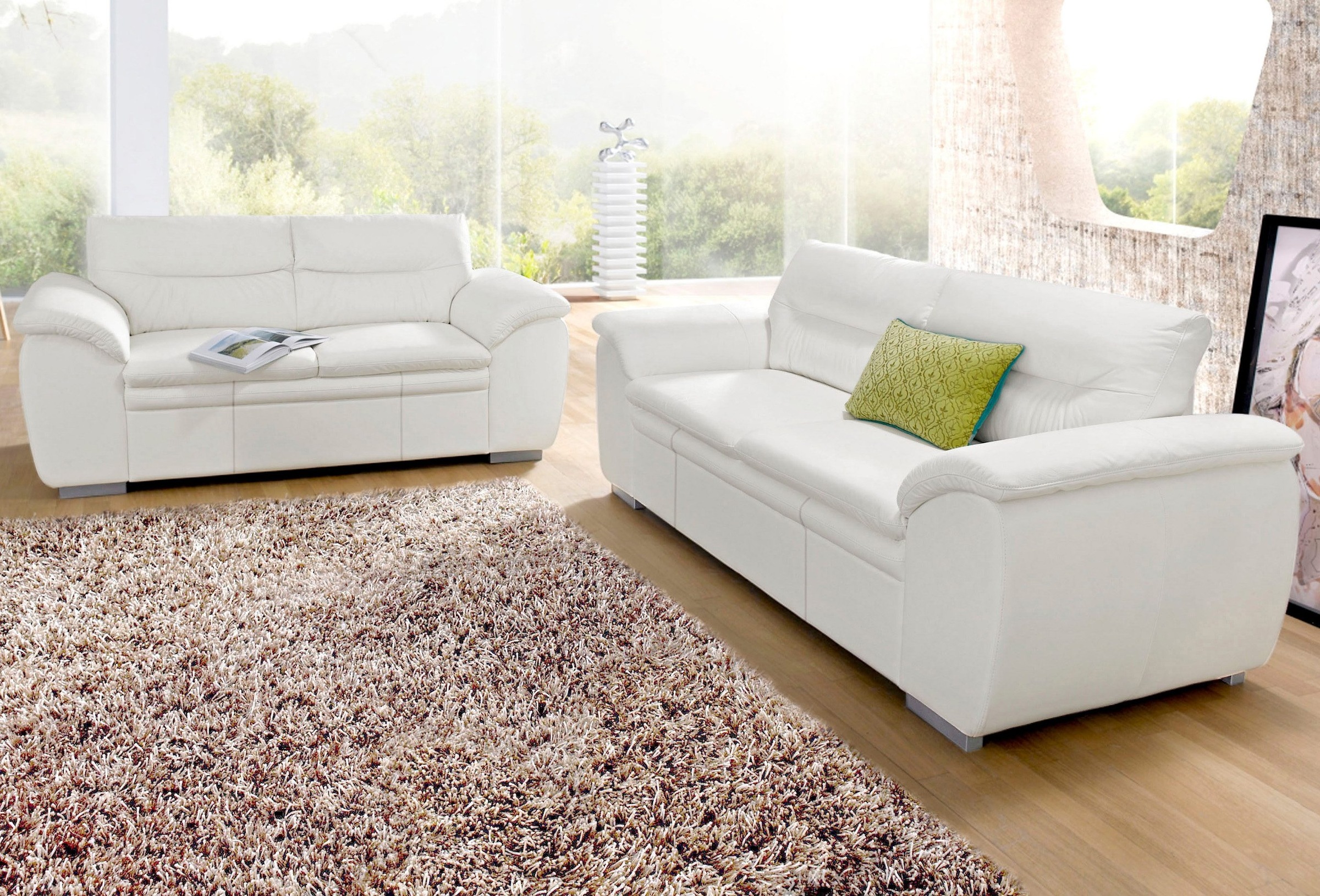 COTTA Polstergarnitur "Leandra", Set bestehend aus: 2-Sitzer & 2,5-Sitzer günstig online kaufen