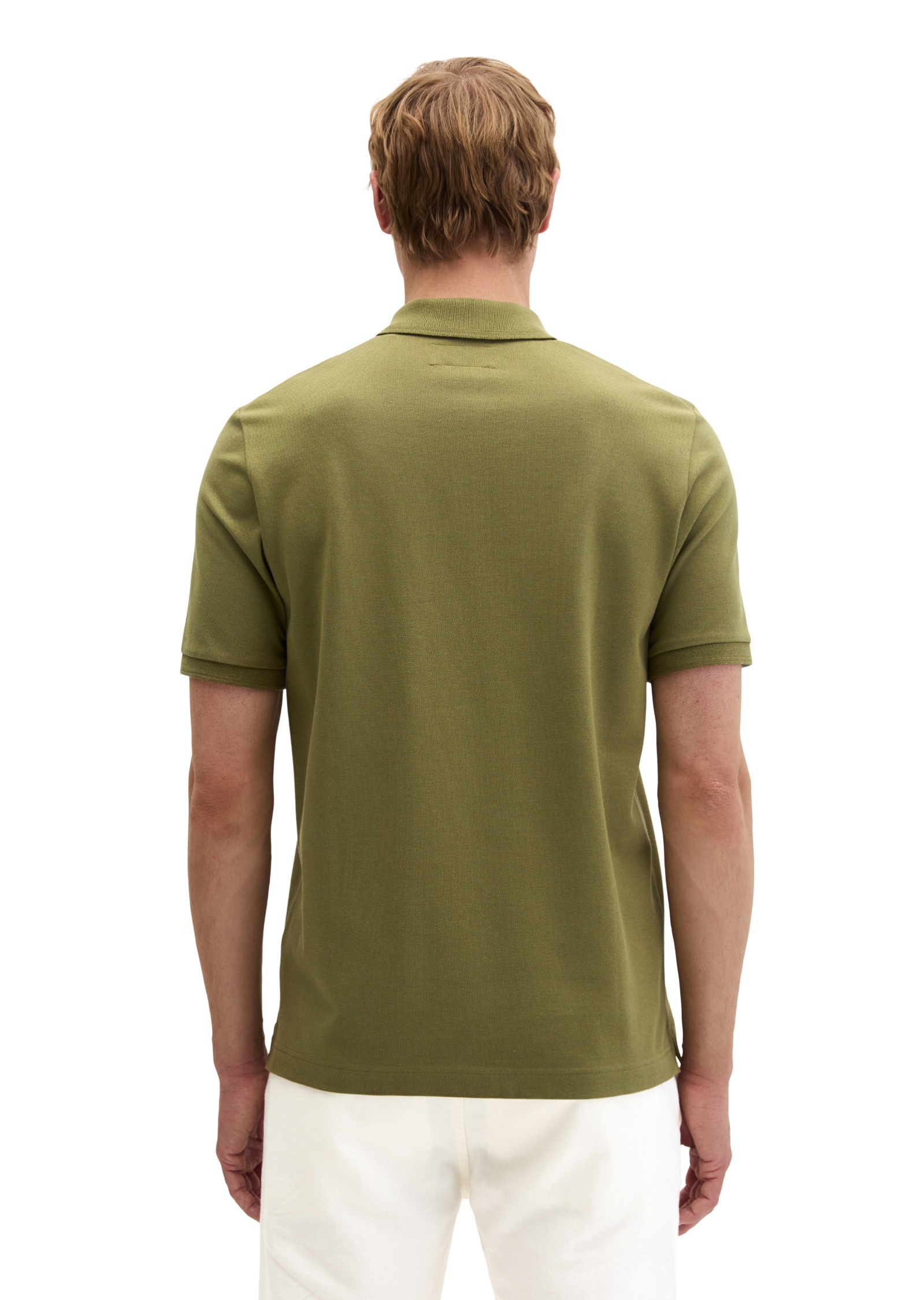 Marc O'Polo Poloshirt »aus mittelschwerem Bio-Baumwoll-Viskose-Mix«