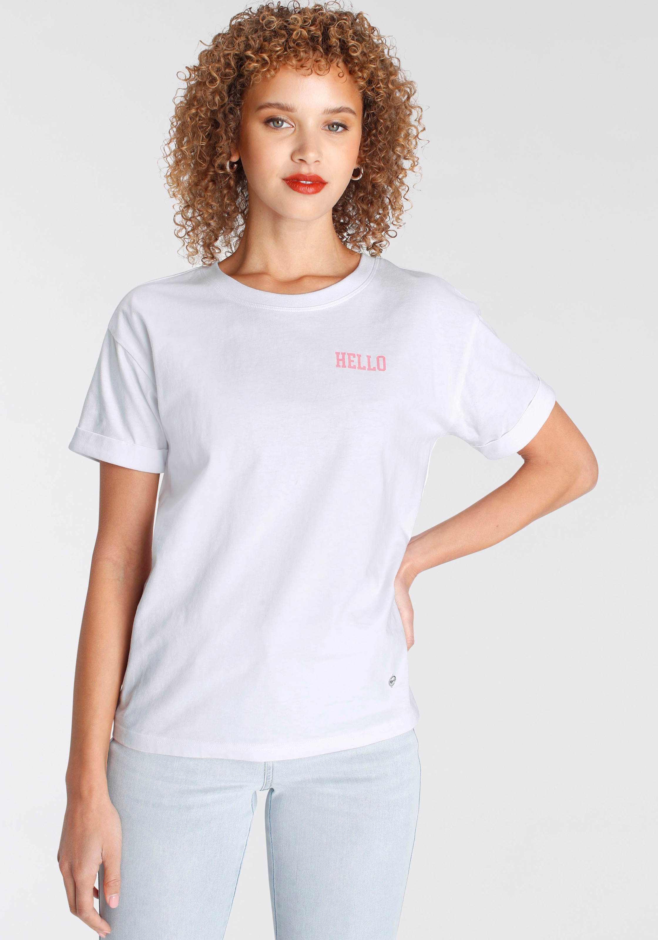 Tamaris T-Shirt, mit Rundhalsausschnitt kaufen online BAUR 