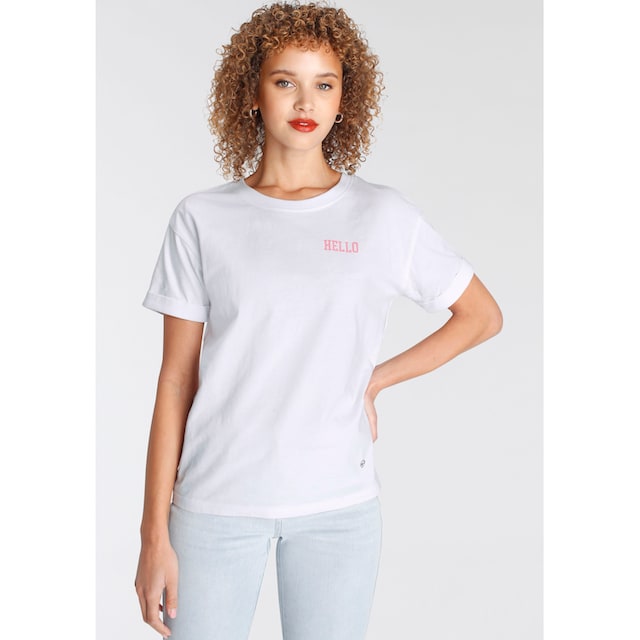 Tamaris T-Shirt, mit Rundhalsausschnitt online kaufen | BAUR