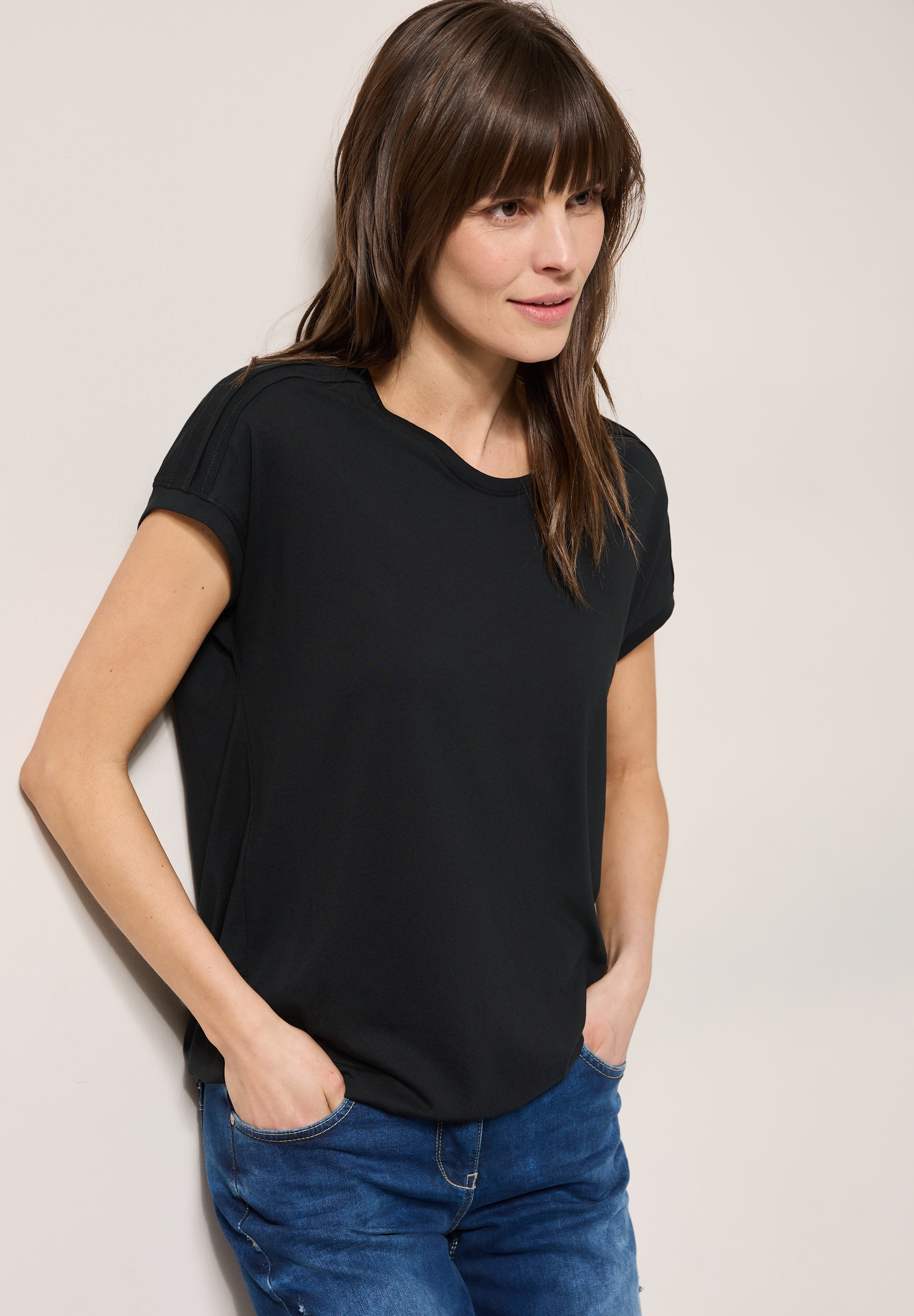 Cecil T-Shirt, mit elastischem Bund günstig online kaufen