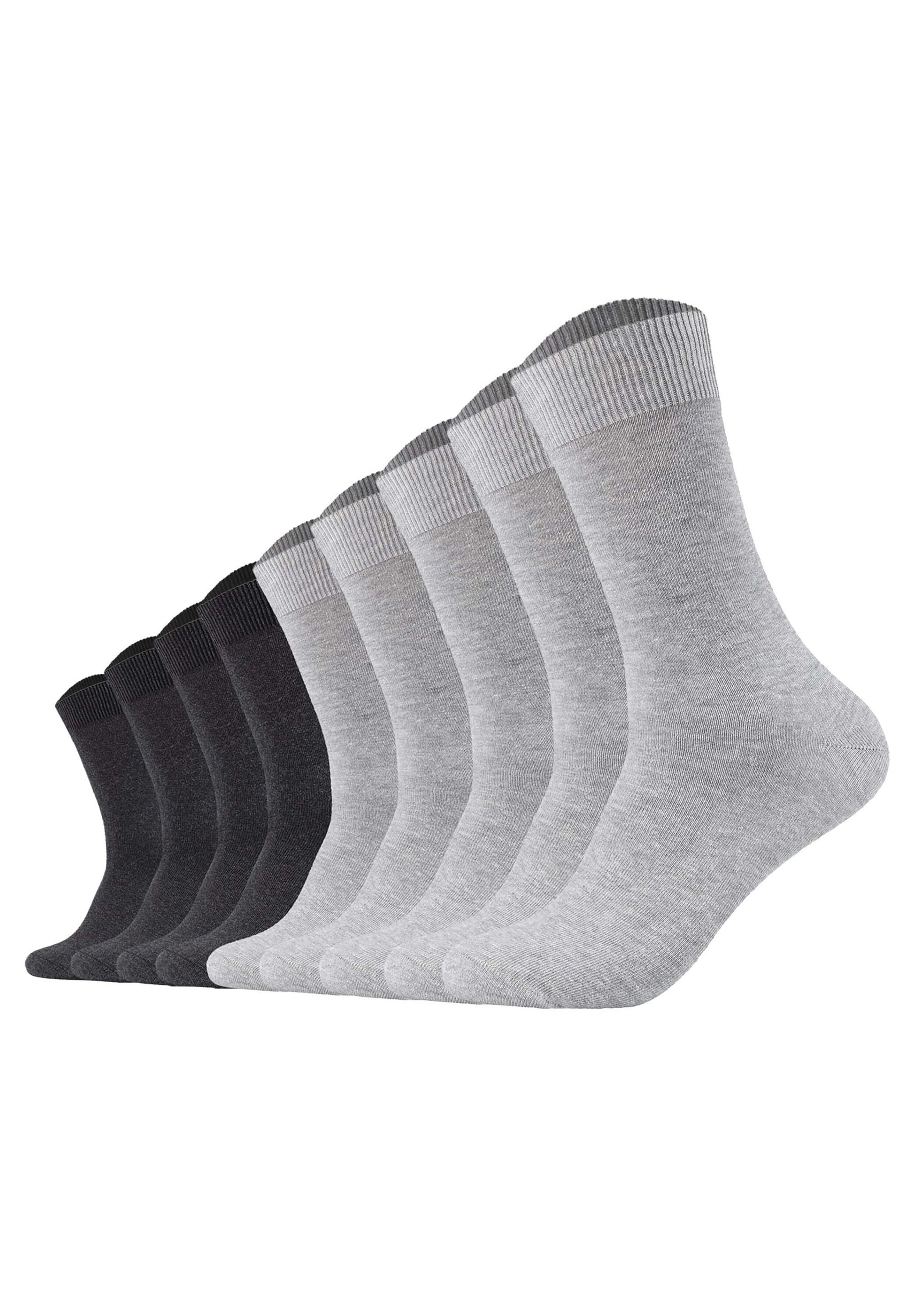 CAMANO Herren Sneakersocken "Socken 9er Pack", Gr. 39, grau, Obermaterial: 80% Baumwolle CO. 17% Polyamid PA. 3% Elasthan EL., Socken