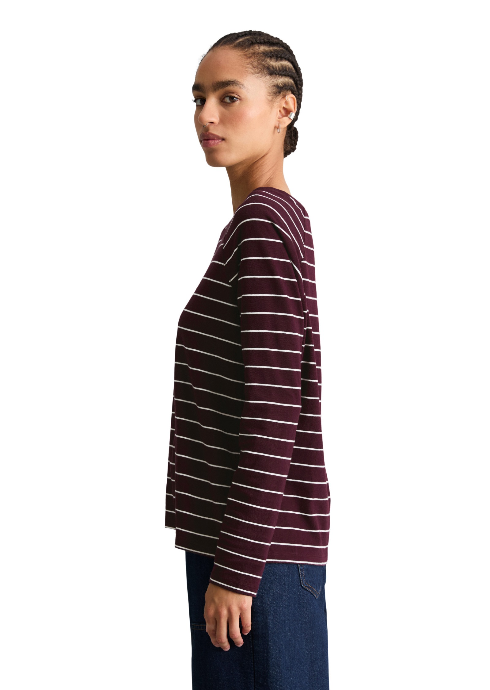 Marc O'Polo DENIM Langarmshirt »aus Loose Knit Jersey«