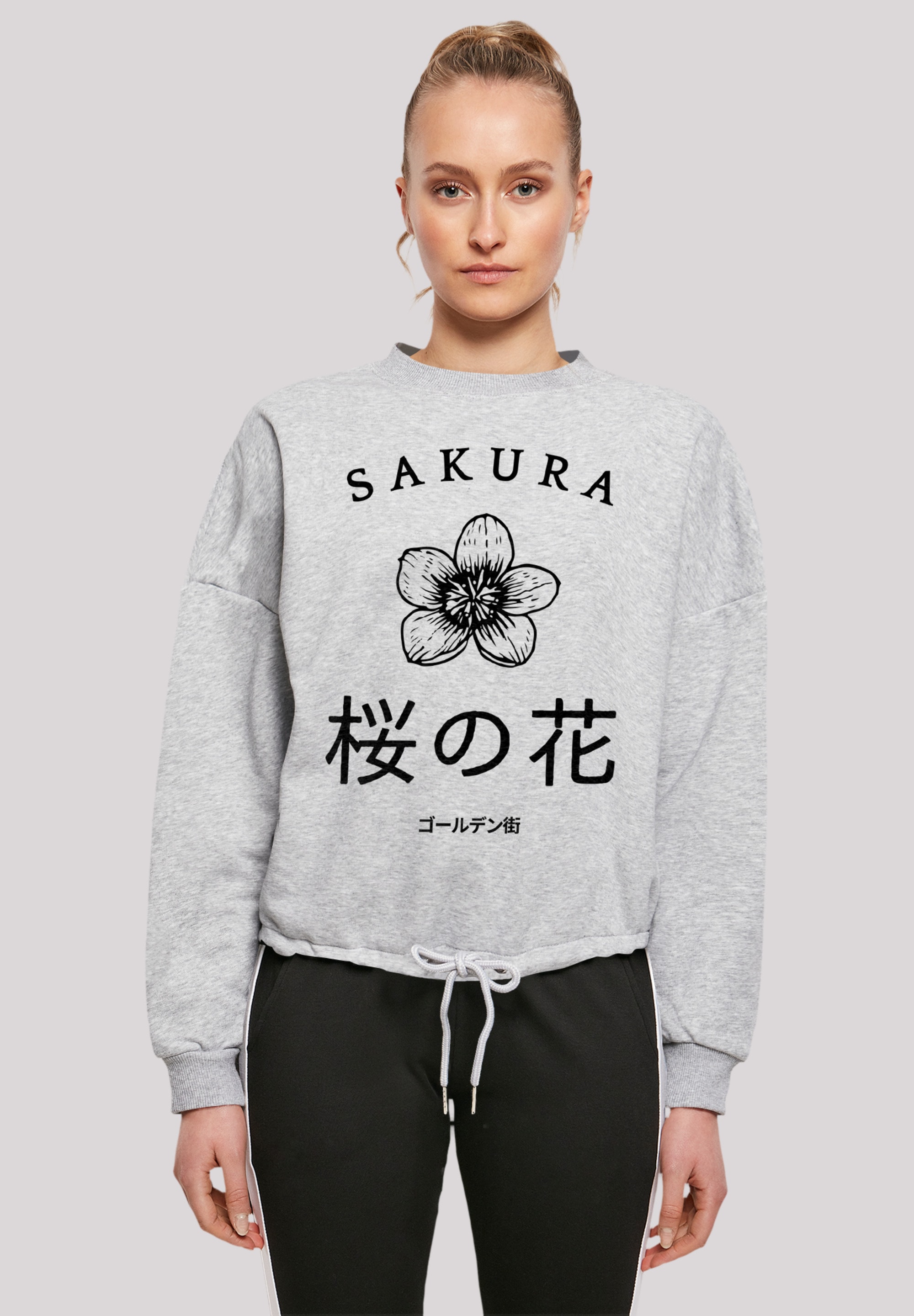 F4NT4STIC Sweatshirt "Kirschblüten Golden Gai", Print