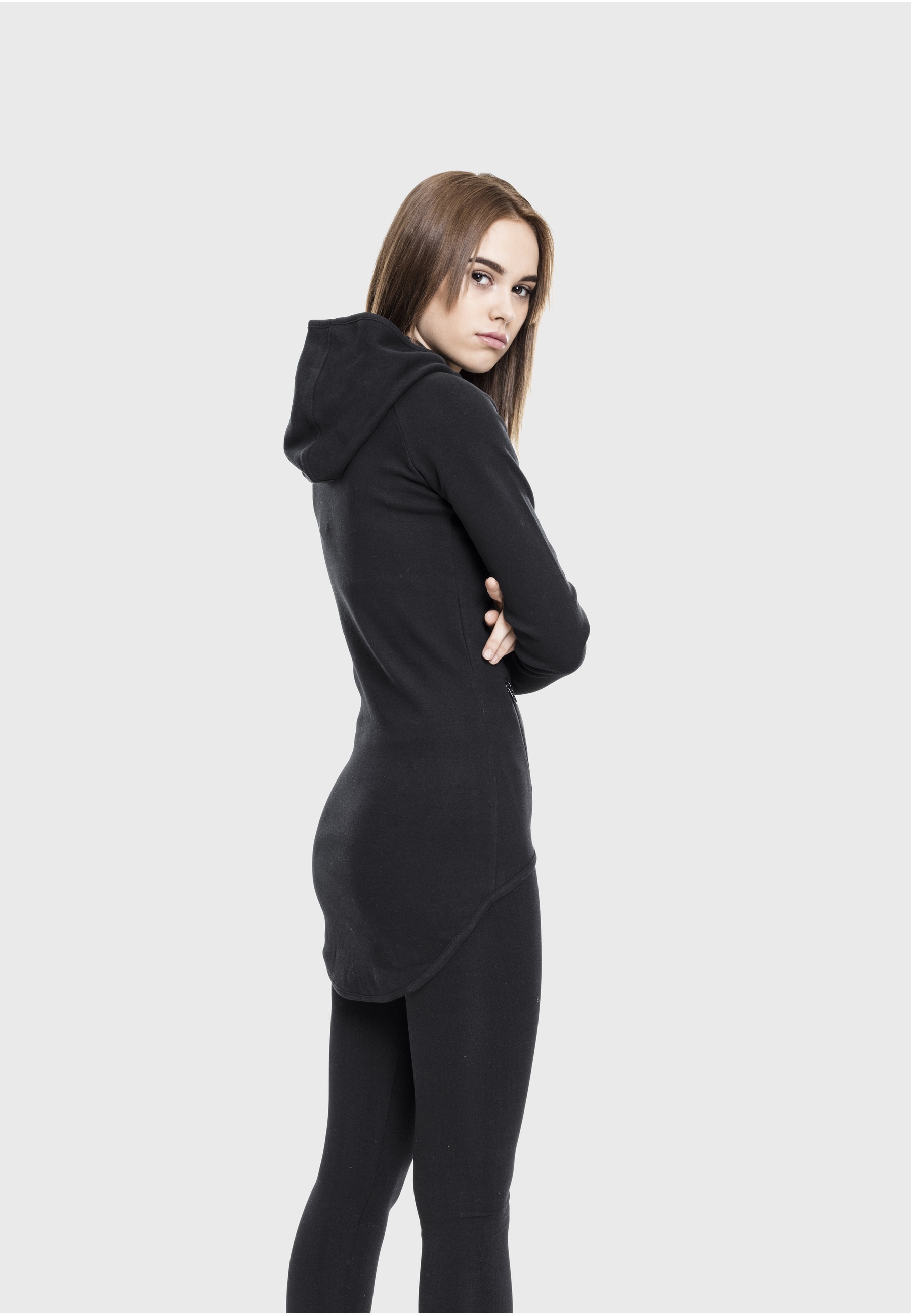 URBAN CLASSICS Sweatjacke »Urban Classics Damen Ladies Athletic Interlock Zip Hoody« 1 Stk.