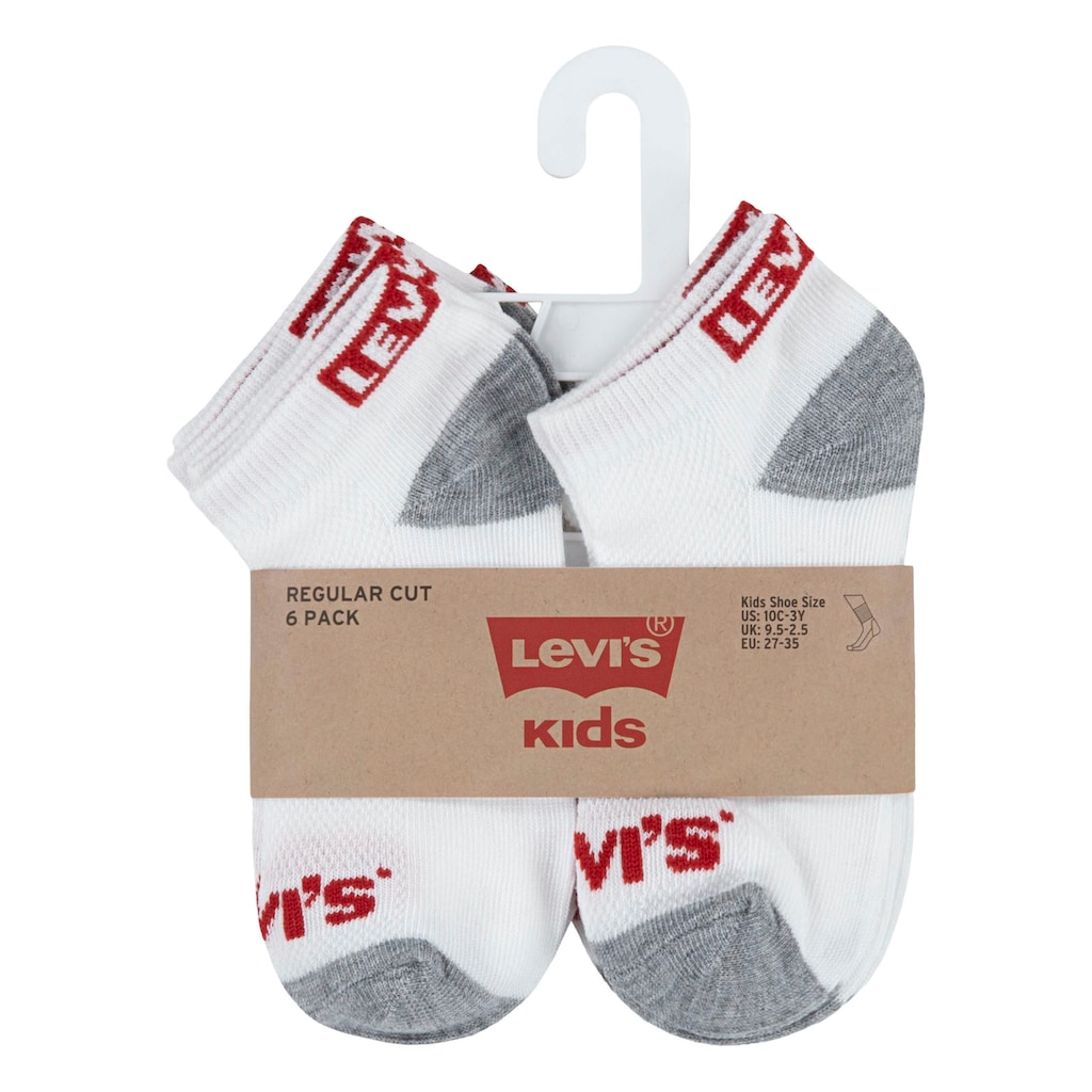 Levi's® Kids Kurzsocken »LHN BOX TAB LOW CUT 6PK MarkeL«, (Packung, 6 Paar)