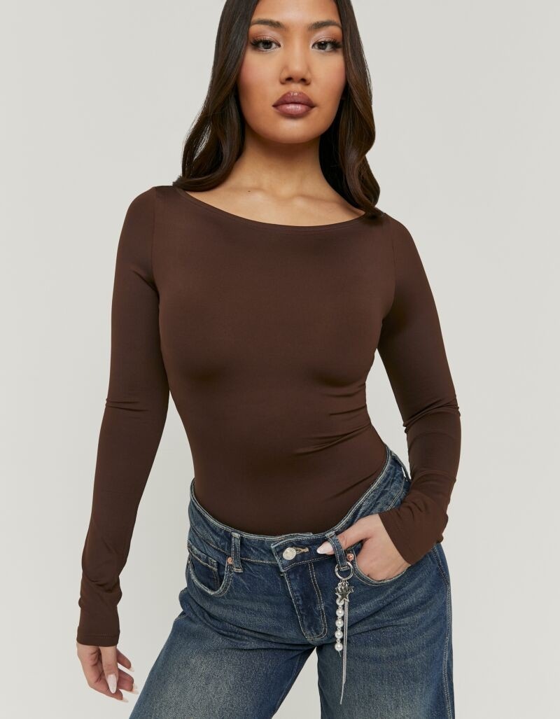 Tally Weijl Langarmbody "SBOPABOTIC" Materialmix, figurbetont günstig online kaufen