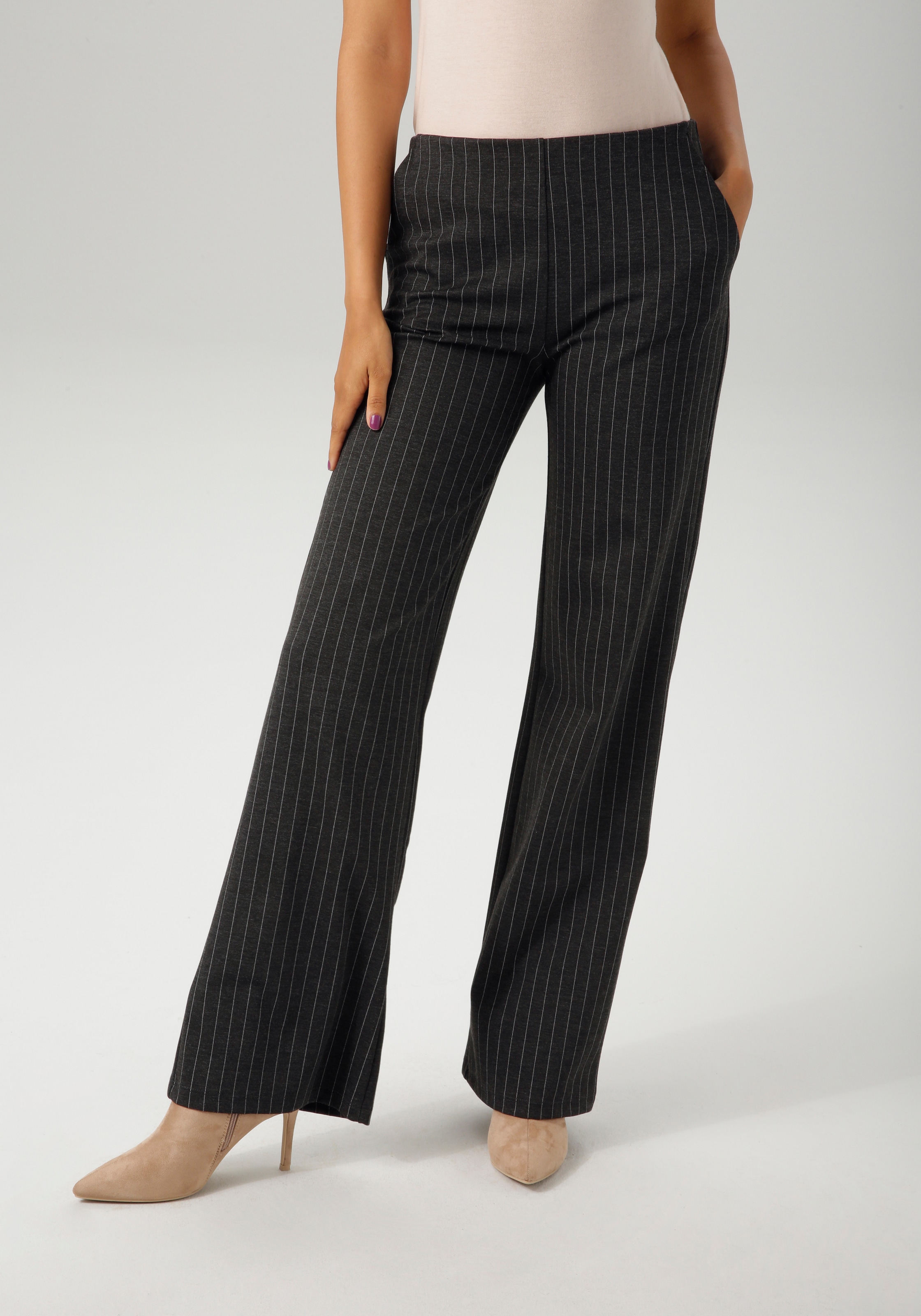 Aniston CASUAL Schlupfhose, im edlen Nadelstreifen-Dessin - NEUE KOLLEKTION günstig online kaufen