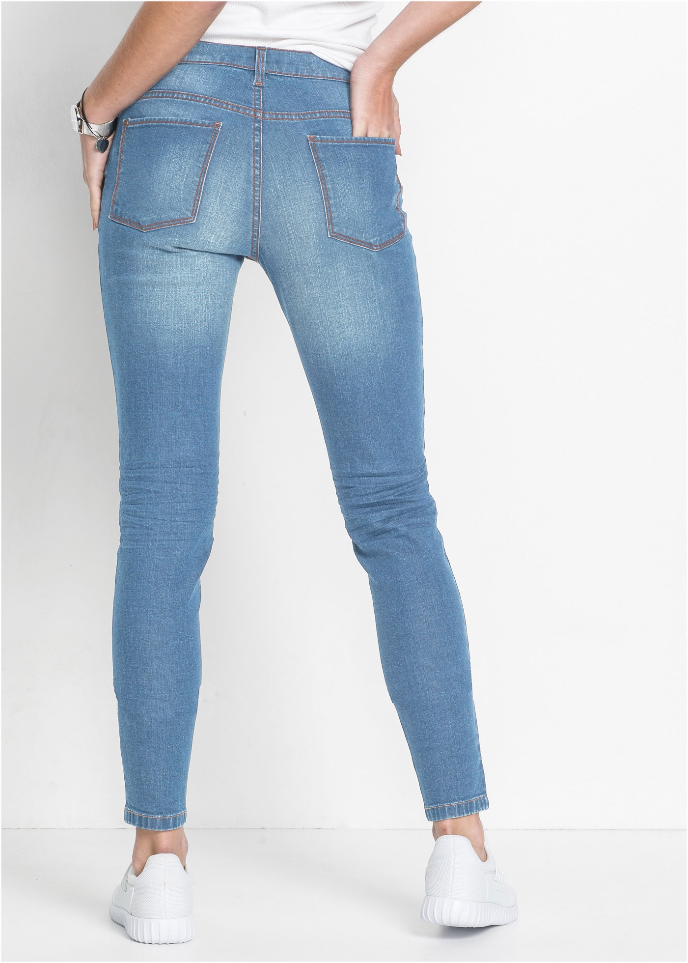 bonprix Skinny-fit-Jeans Skinny-fit-Passform, verkürztes 7/8-Bein, mit Five-Pocket-Style