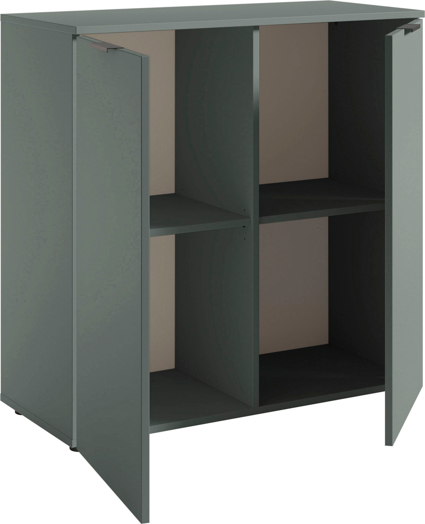HBZ Sideboard »Linz Kommode, BxHxT 90x90x40cm«, (1 St.), Breite 90cm,Lip-Griff,Melaminbeschichtung