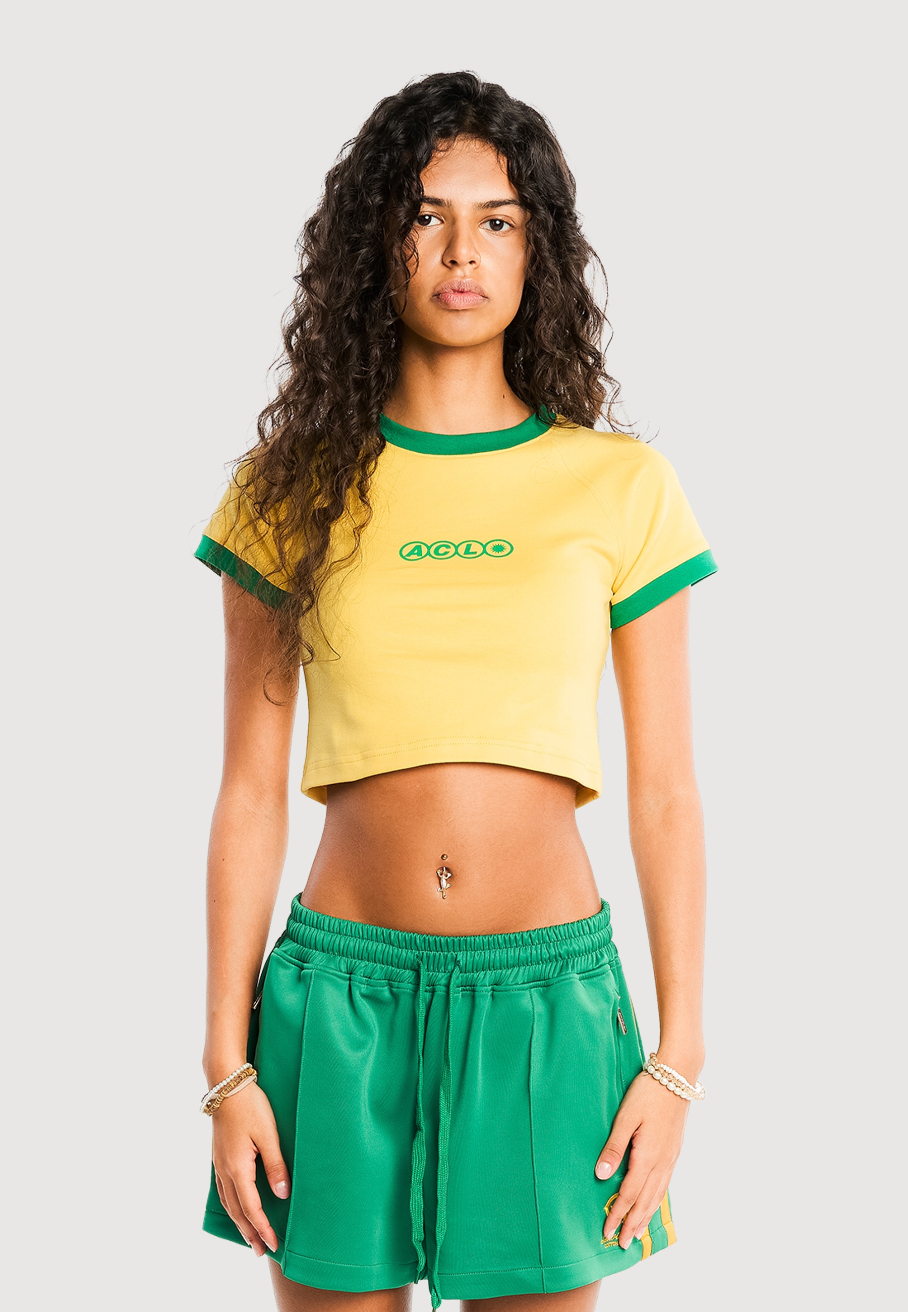 Another Cotton Lab T-Shirt »Another Cotton Lab ACL Carrer Del Sol Crop Top« 1