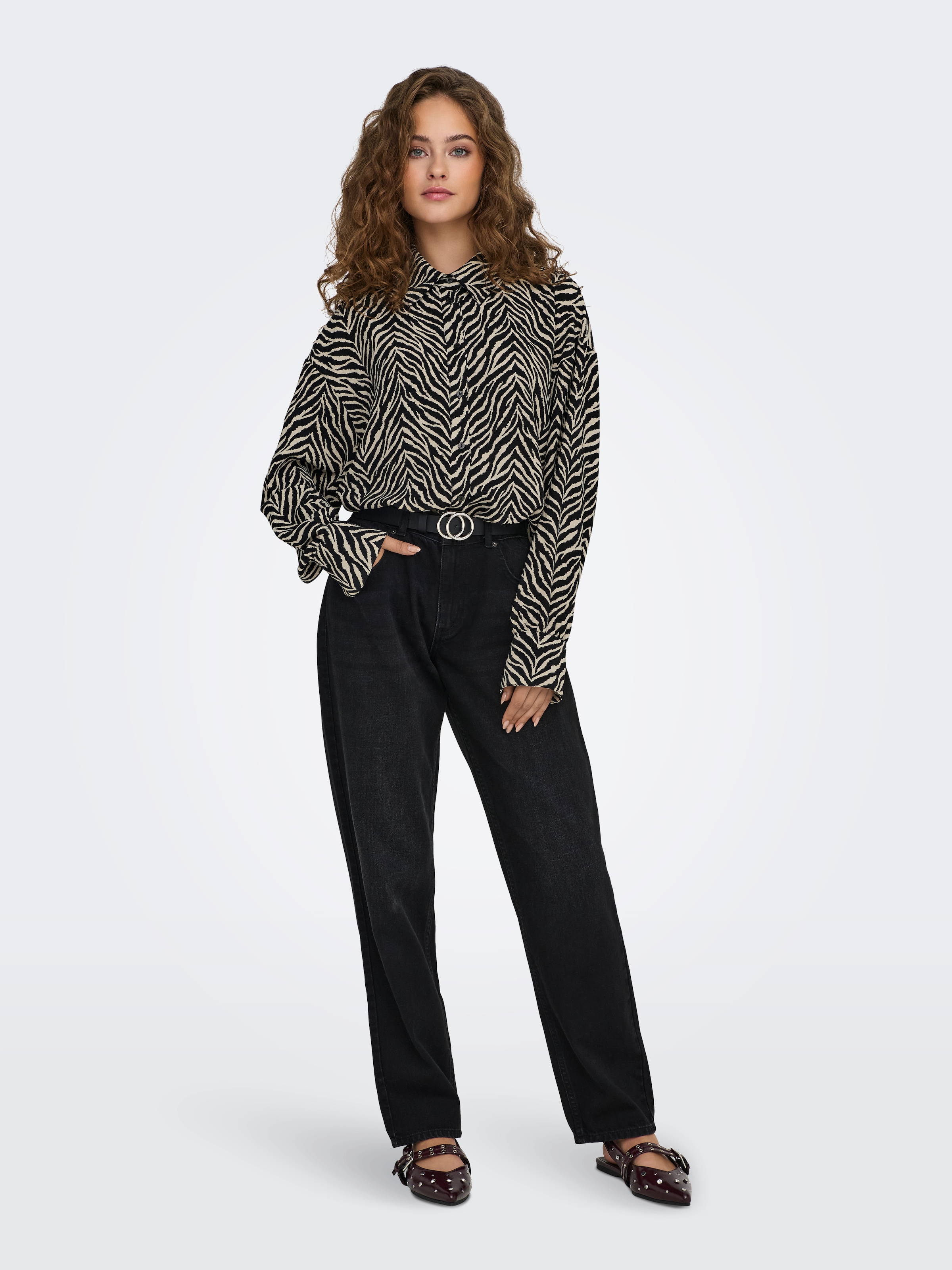 ONLY Hemdbluse »ONLKATTY LIFE L/S LOOSE SHIRT PTM«