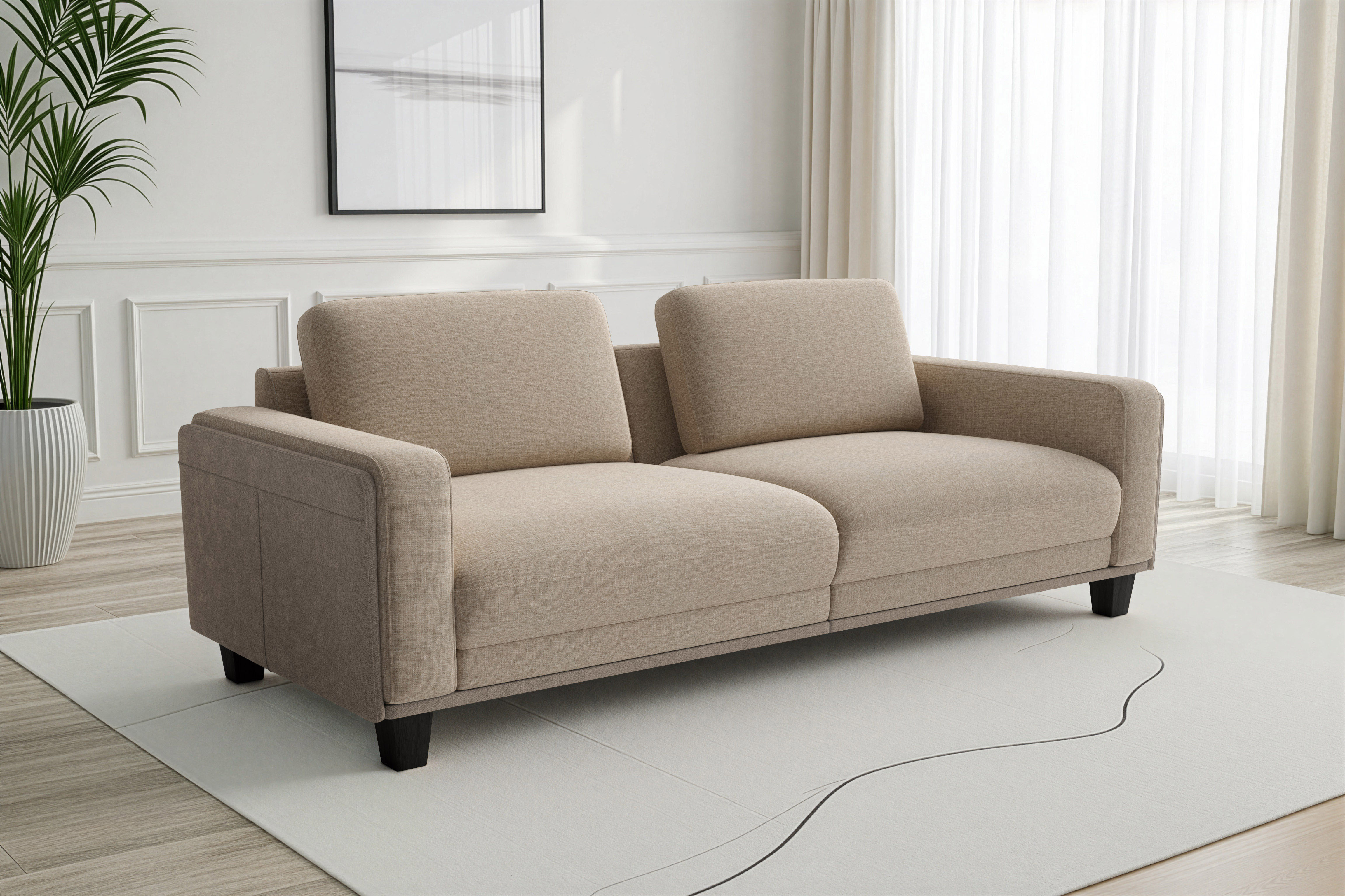 sit&more Big-Sofa "Concept" Modernes Sofa in drei Fußfarben zur Auswahl
