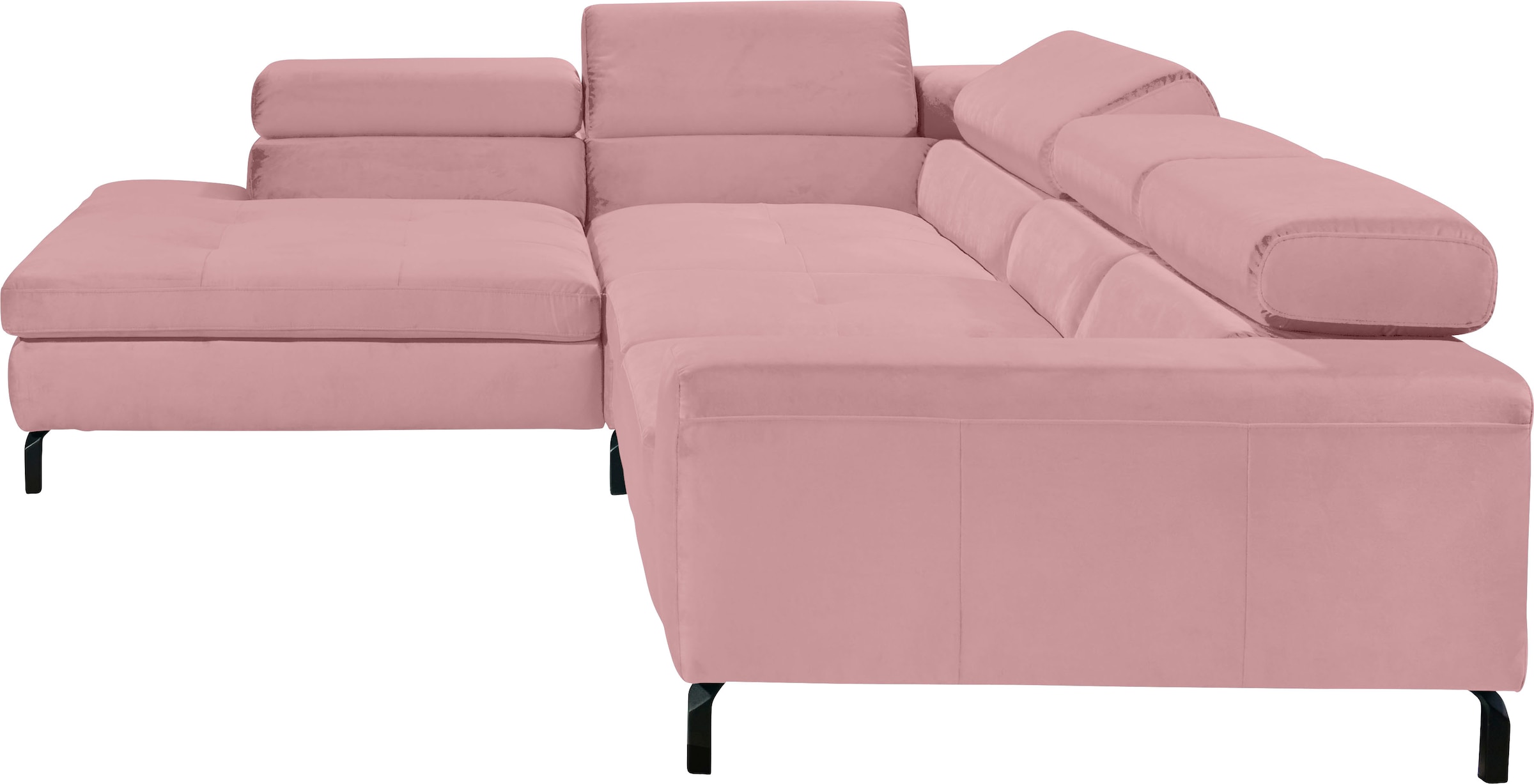 GALLERY M branded by Musterring Ecksofa »Felicia Due L-Form«, Wahlweise mit Sitzvorzug, inkl. Kopfteilverstellung, Sitzhöhe 40 cm