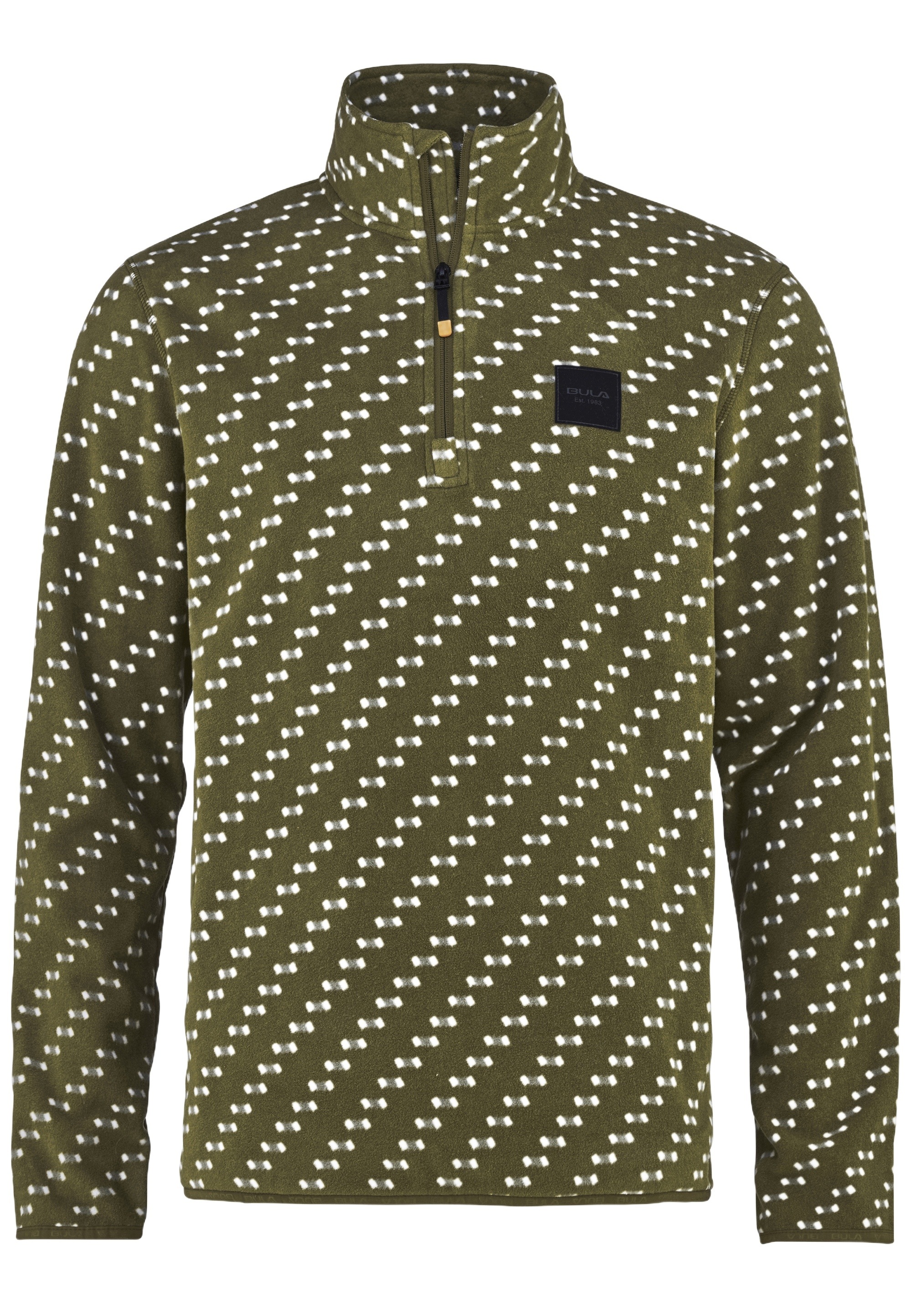 BULA Strickpullover, mit Stehkragen und kurzem Reißverschluss