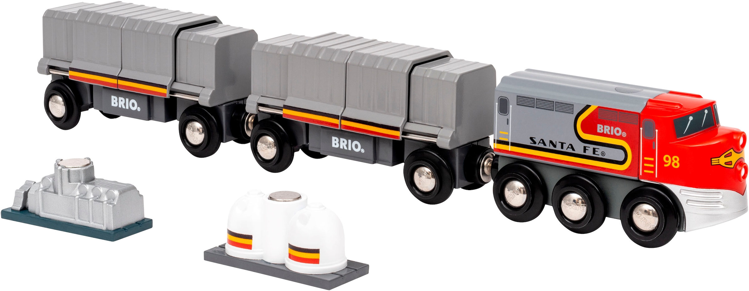 BRIO® Spielzeug-Eisenbahn »BRIO® WORLD, Santa Fe Zug«, FSC® - schützt Wald - weltweit