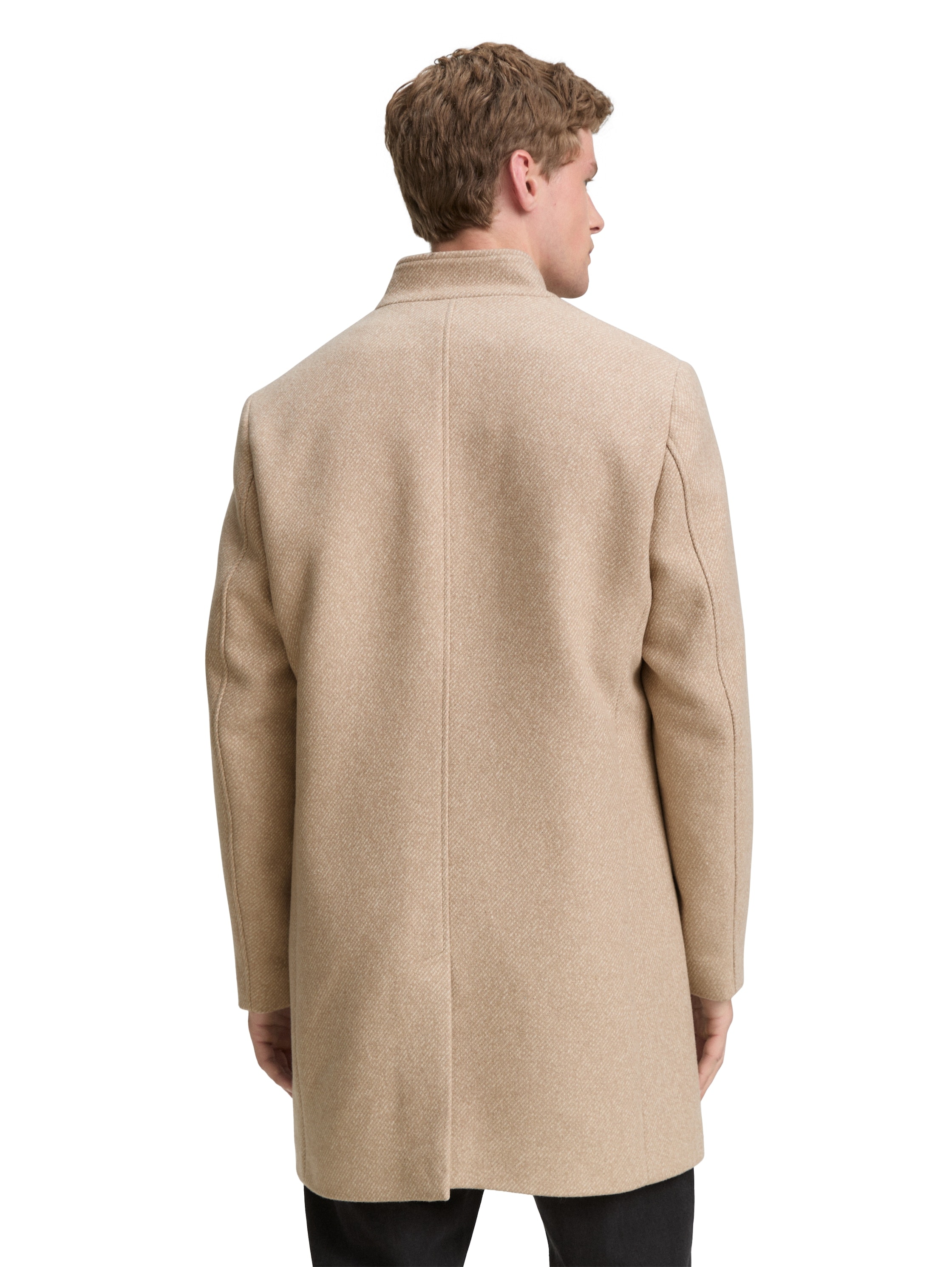 TOM TAILOR Denim Wolljacke, mit Stehkragen