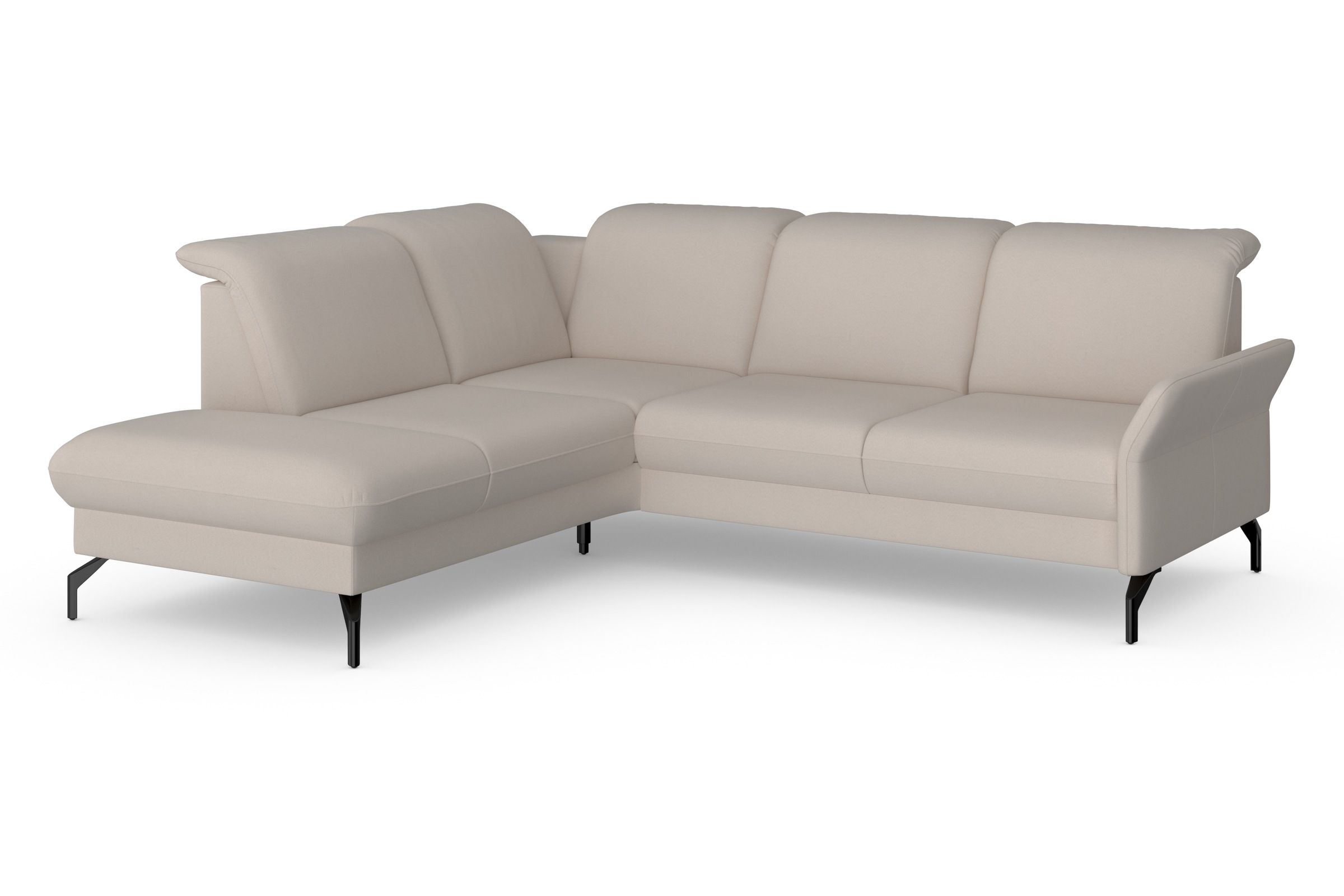 Ecksofa SIT & MORE "Fashion L-Form", beige (creme), B:250cm H:84cm T:207cm, Sofas, Ecksofa, wahlweise mit Kopfteilverstellung und Vorziehsitz, motorisch 6