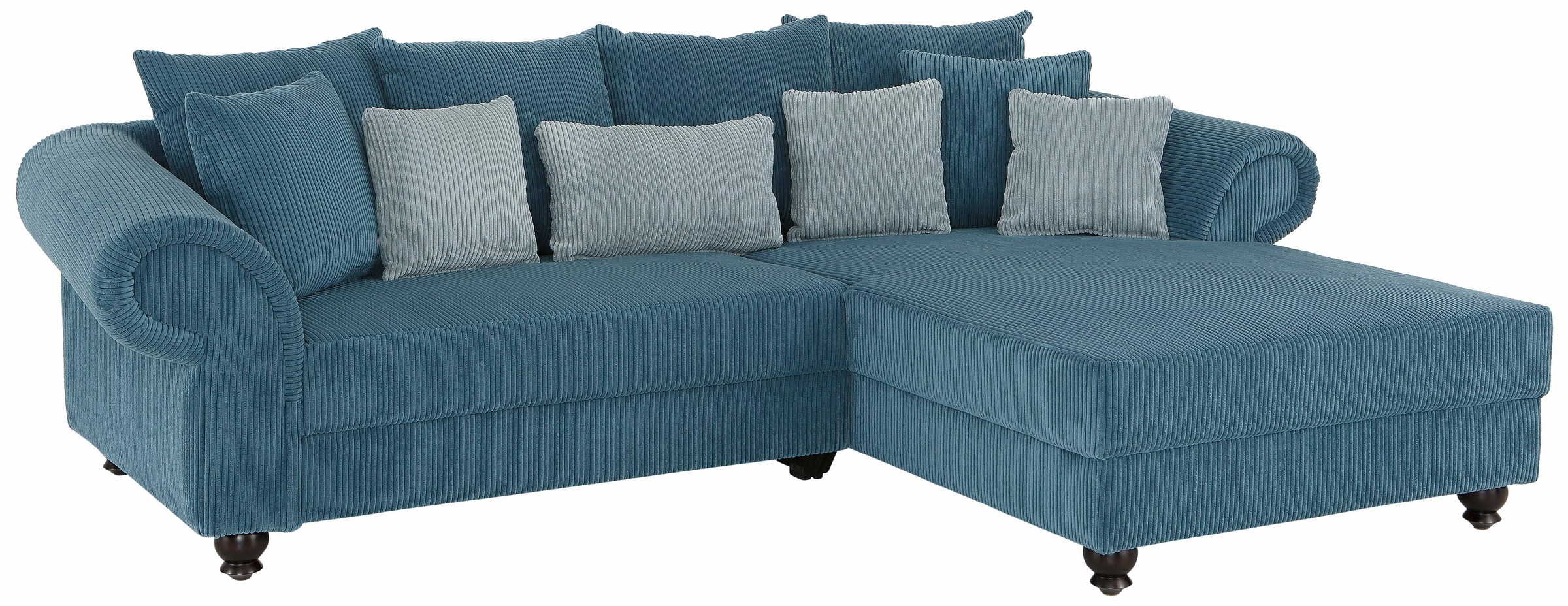 Home affaire Ecksofa "King George King Henry, Mega Sofa, Breite 260cm, L-Fo günstig online kaufen