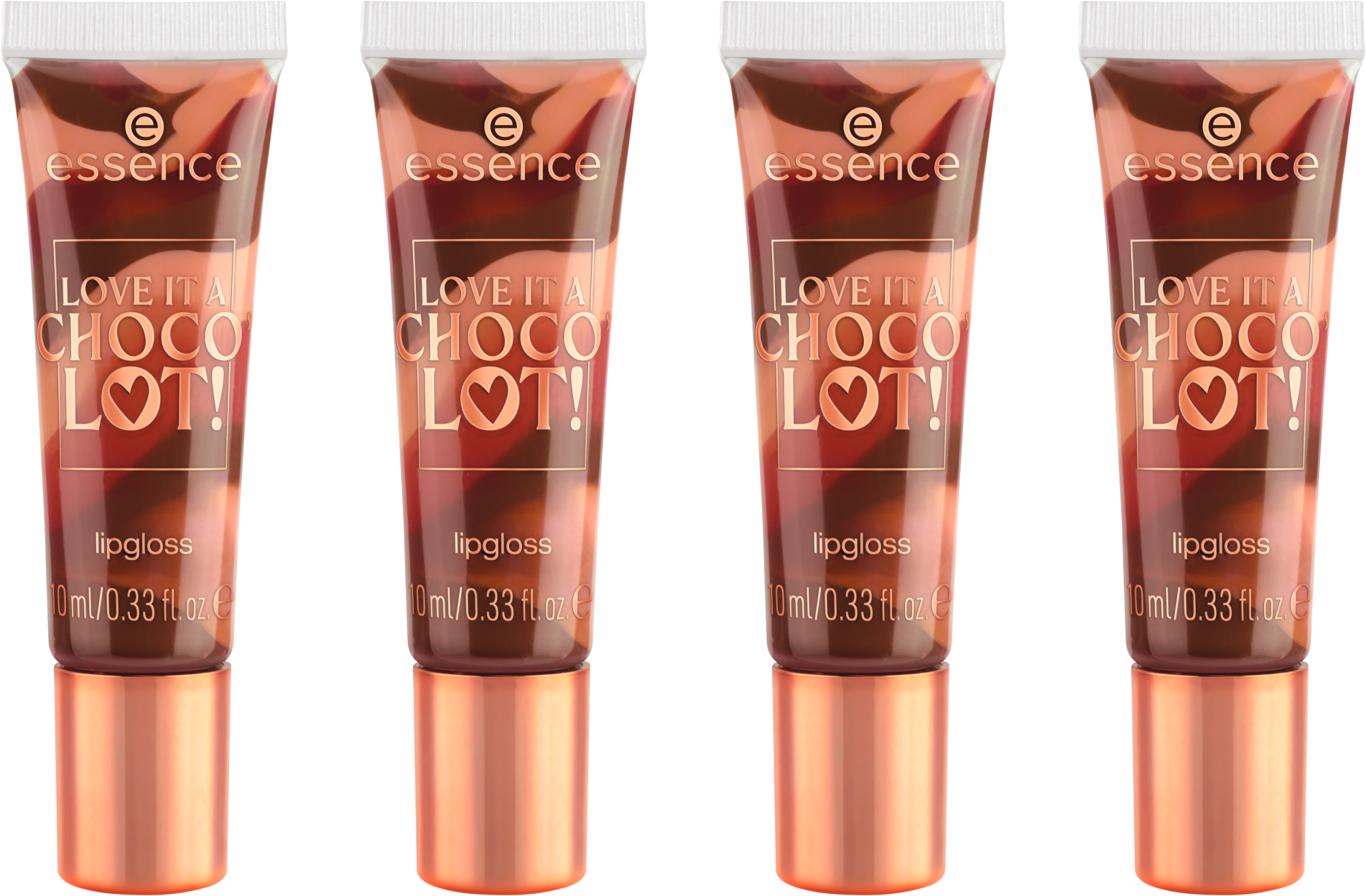 Lipgloss »LOVE IT A CHOCO' LOT! lipgloss«, (Set, 4 tlg.), mit natürlichem Glanz