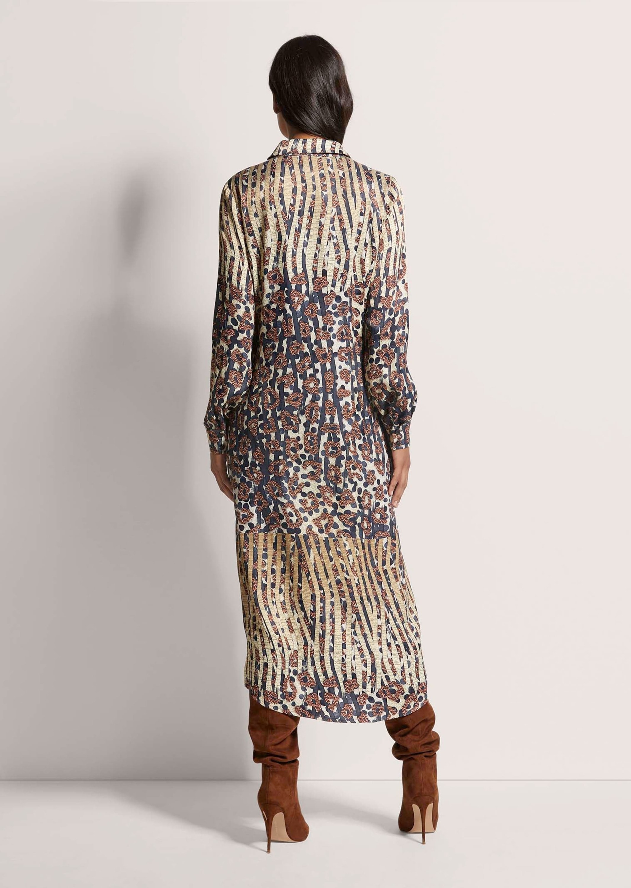 MADELEINE Midikleid »Kleid Bedrucktes Satinkleid«