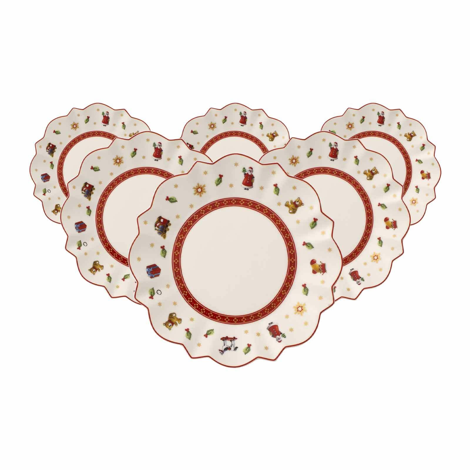 VILLEROY & BOCH Brotteller "Brotteller Toy's Delight ø 17,9 cm 6er Set weiß", L:17,9cm, weiß, Speiseteller