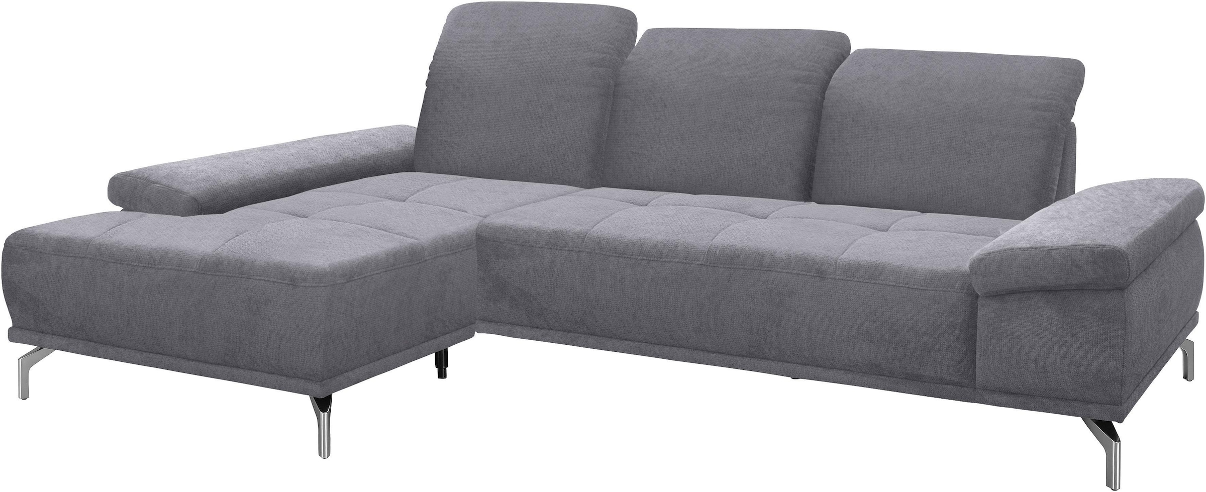 Places of Style Ecksofa "Caluna L-Form", mit Sitztiefen- und Kopfteilverste günstig online kaufen