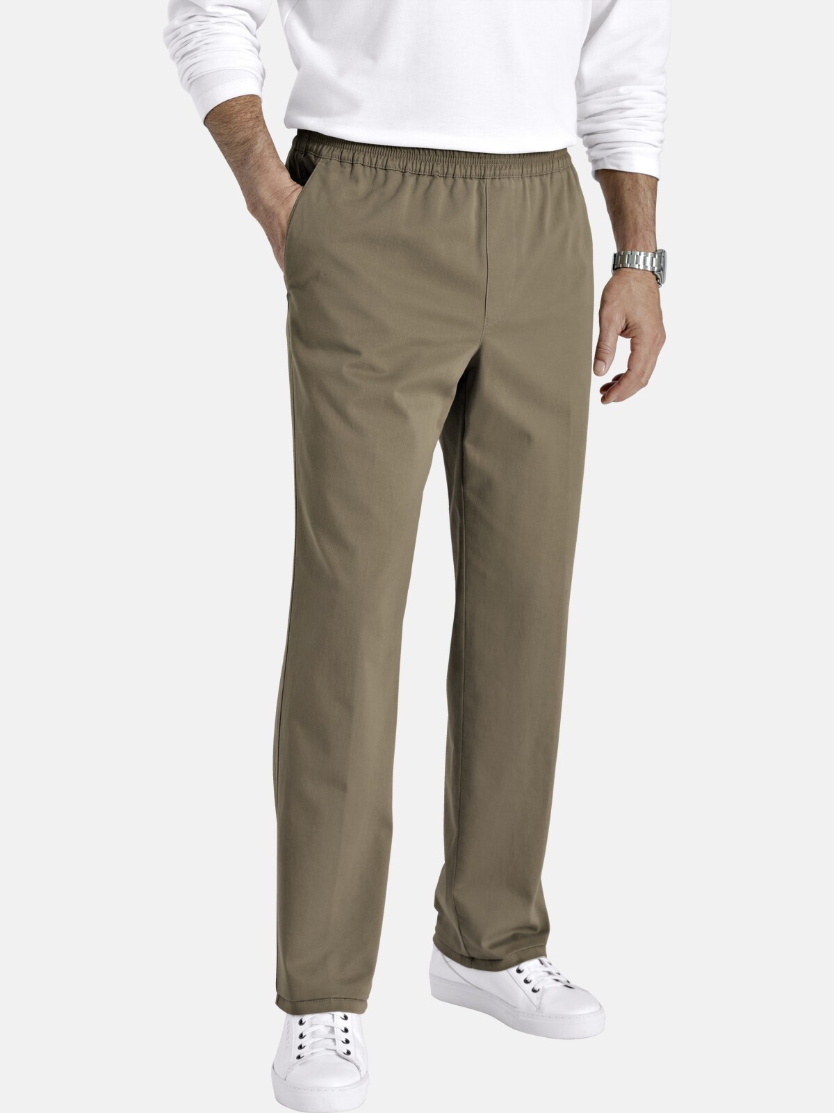 BABISTA PARIELLA Men's Pull-On Trousers Beige 28