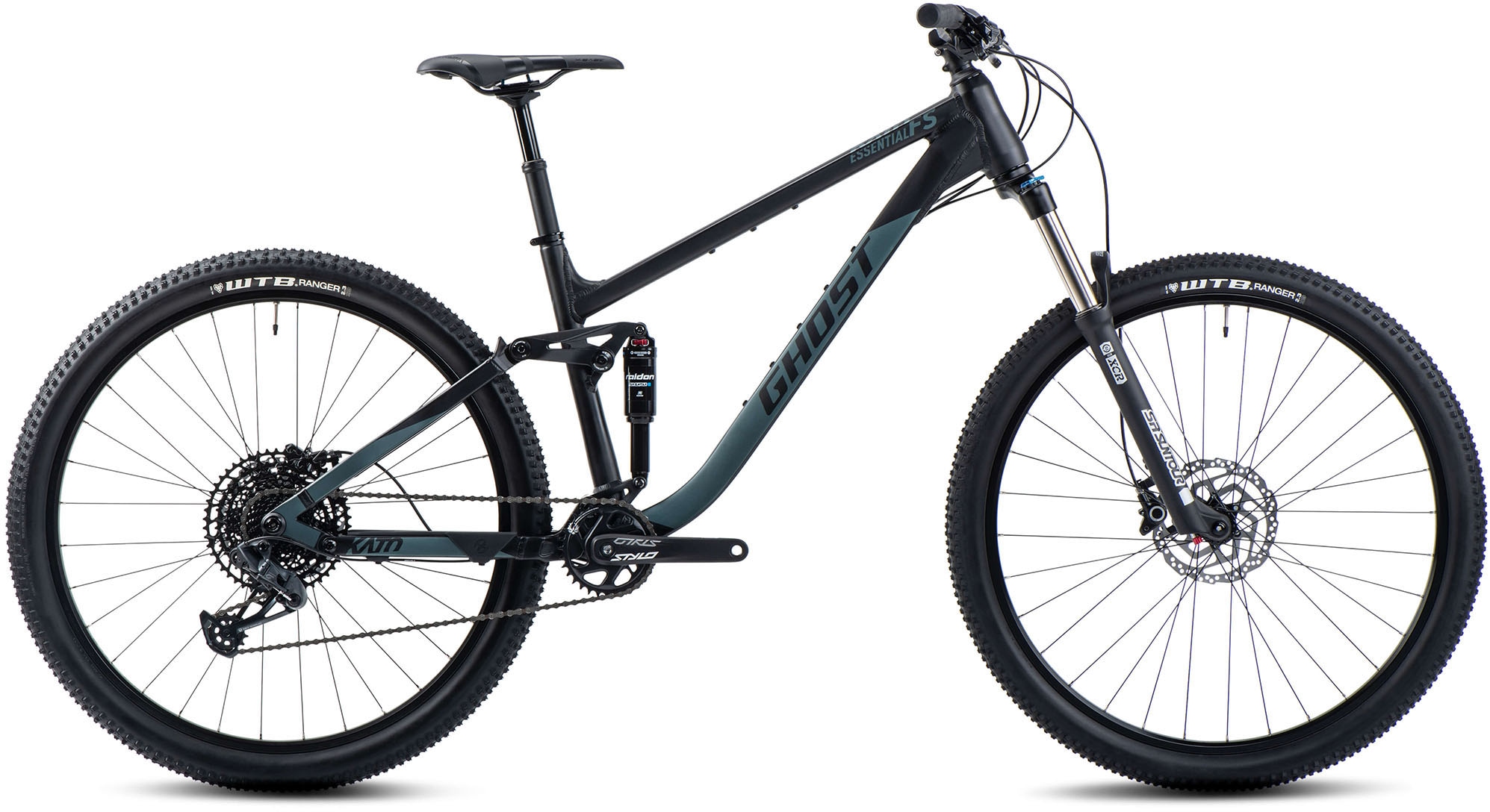 Ghost Mountainbike "Kato FS Essential", 12 Gang, SRAM, GX Eagle Schaltwerk, Kettenschaltung, für Damen und Herren, Kette