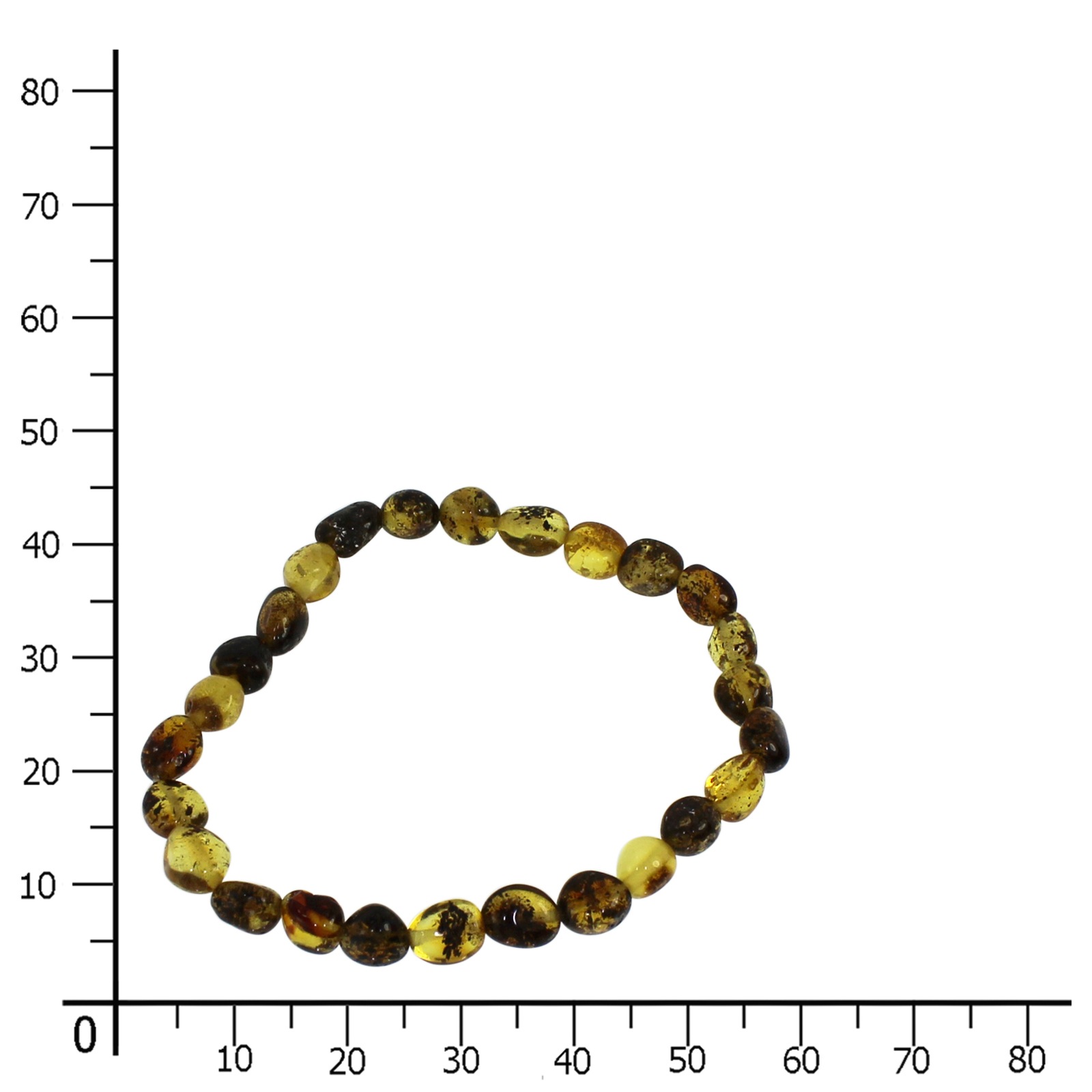 Armband OSTSEE-SCHMUCK "- Mila - Bernstein -" Gr. 19, grün (grün, bernsteinfarben), Armbänder, Damen, Bernstein, Armband 5