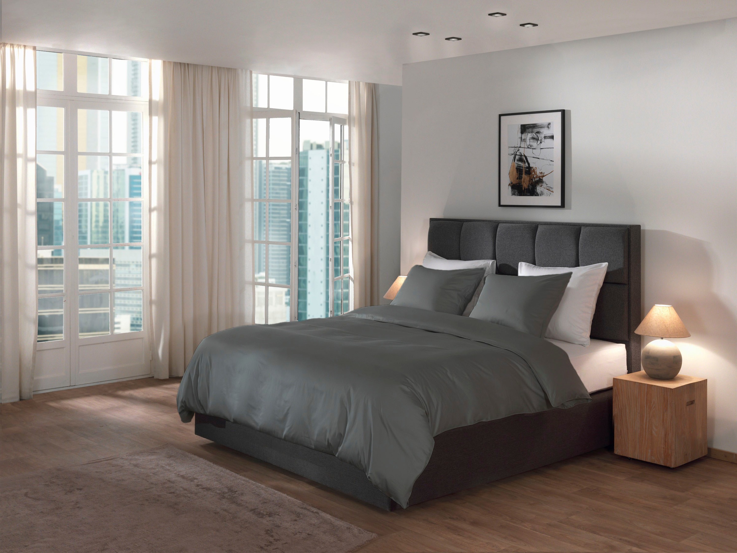 YELLOW Bettwäsche »Suite-Dubai«, Uni Design, 100% Baumwolle ab 135x200 cm.