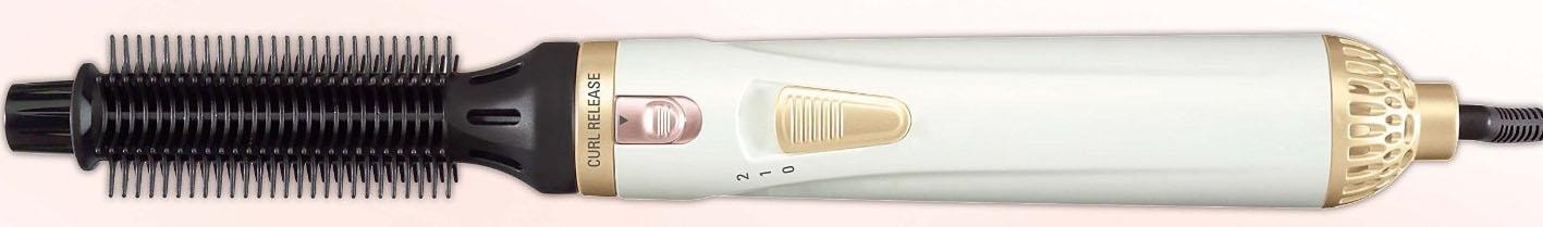 Rowenta Warmluftbürste »Wave & Curl Warmluftbürste, Abrollsystem für einfaches Styling,«, 2 Aufsätze, Keramik-/Turmalinbeschichtung, 2 Einstellungen, Föhnbürste, CF3910