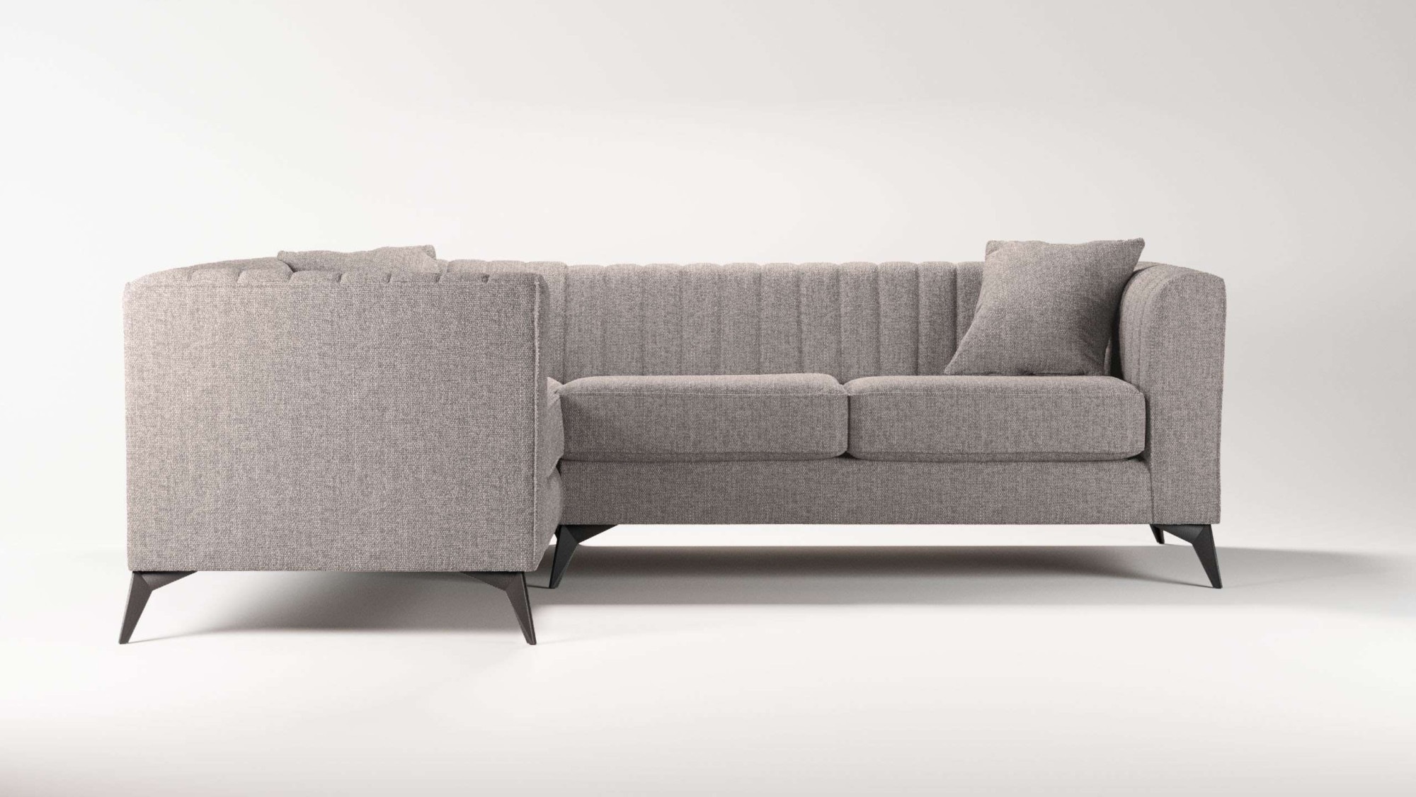 Places of Style Ecksofa "MATTHEW L-Form ideal für kleine Räume, Maße B/T/H: günstig online kaufen