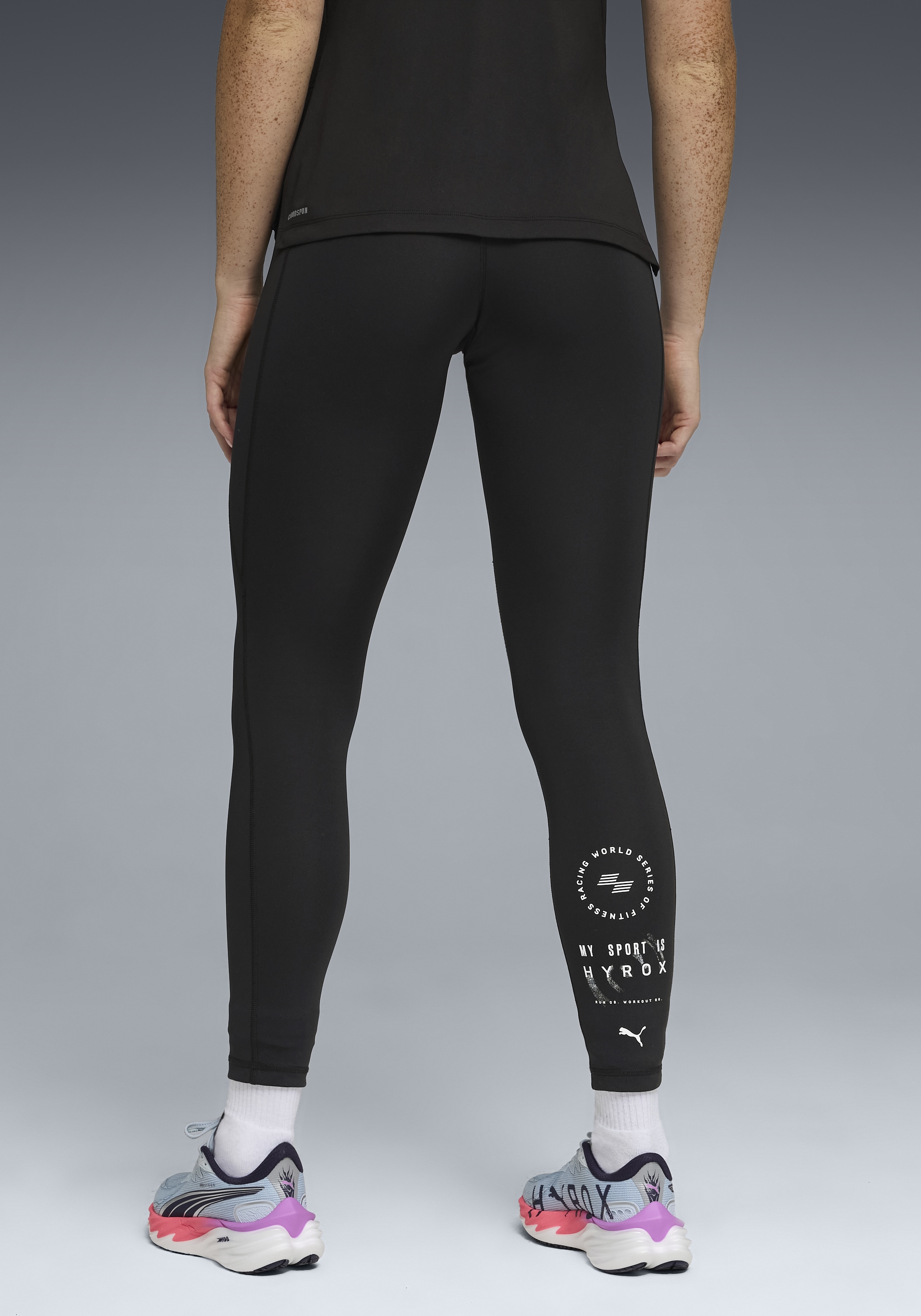 PUMA Trainingstights »W  X HYROX ESS TIGHT«  sportlicher Stil, für Fitness-Workout, mit DryCELL-Technologie