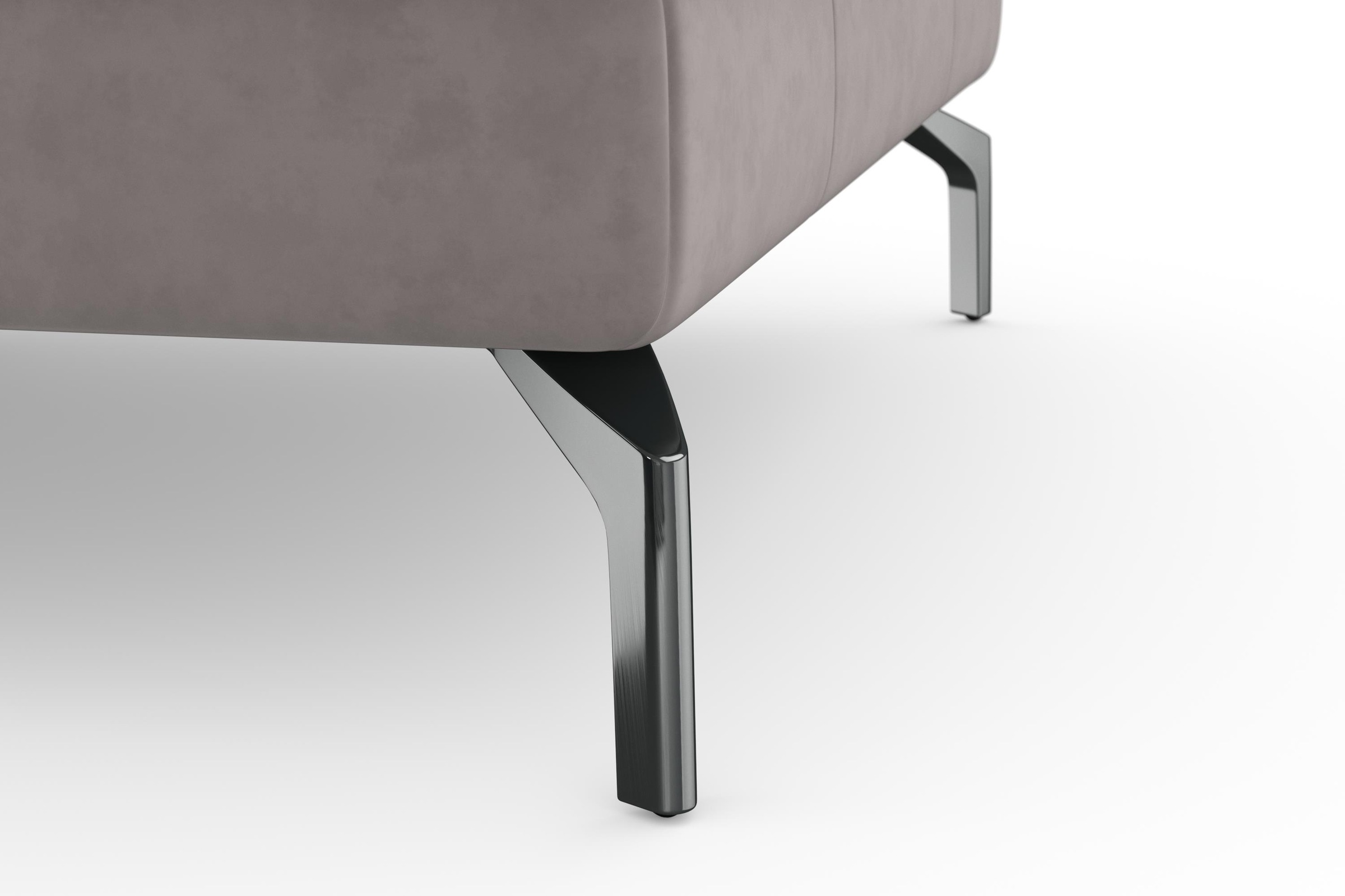 sit&more Ecksofa »Bendigo L-Form«, inklusive Sitztiefenverstellung, Bodenfreiheit 15 cm, in 2 Fußfarben
