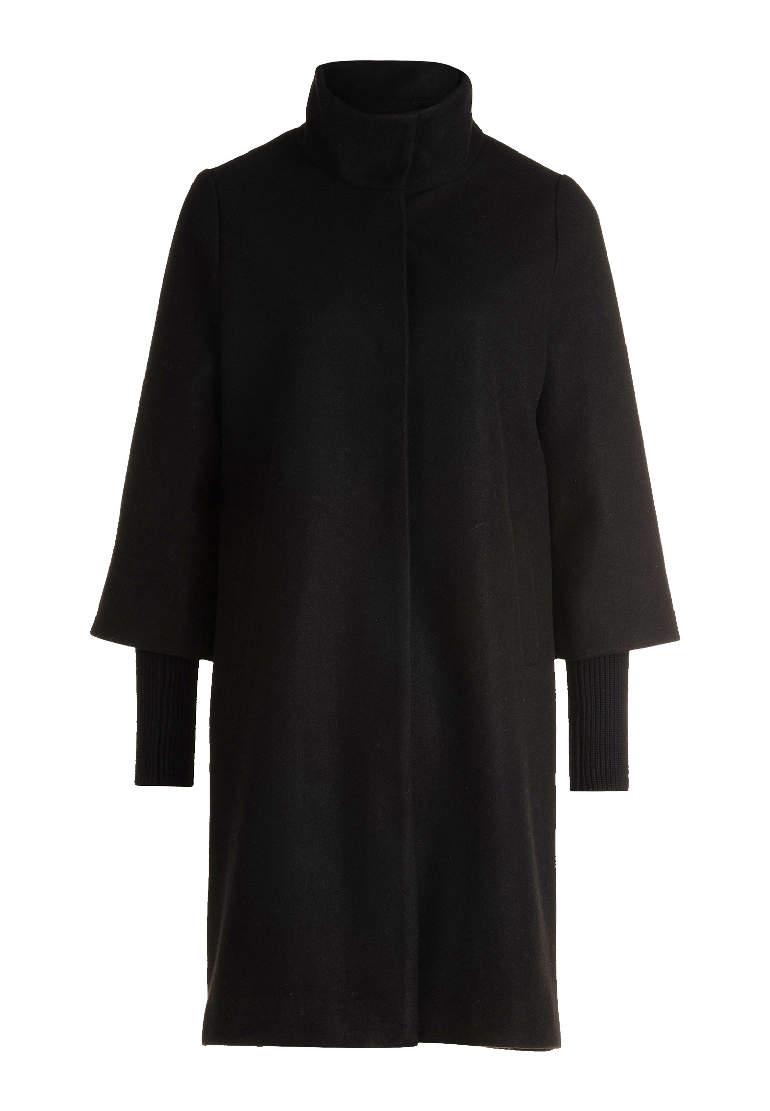 Zero Wintermantel "Damen Wolloptik mit Stehkragen" günstig online kaufen