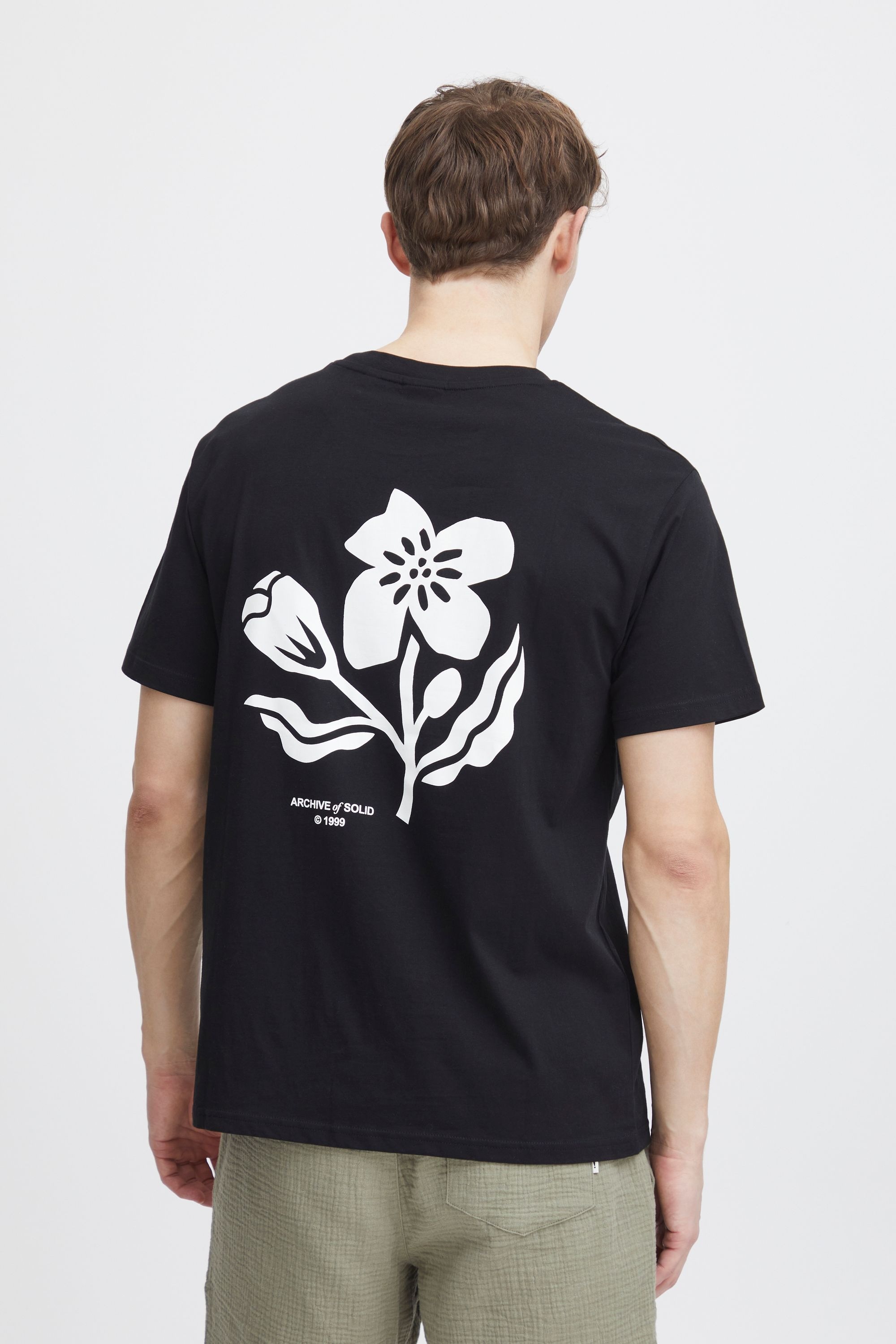 !solid T-Shirt SOLID "T-Shirt SDFulton", Herren, Gr. L, schwarz (true schwarz), Obermaterial: 100% Baumwolle CO., Basic normal, Rundhals, Shirts T-Shirt 3